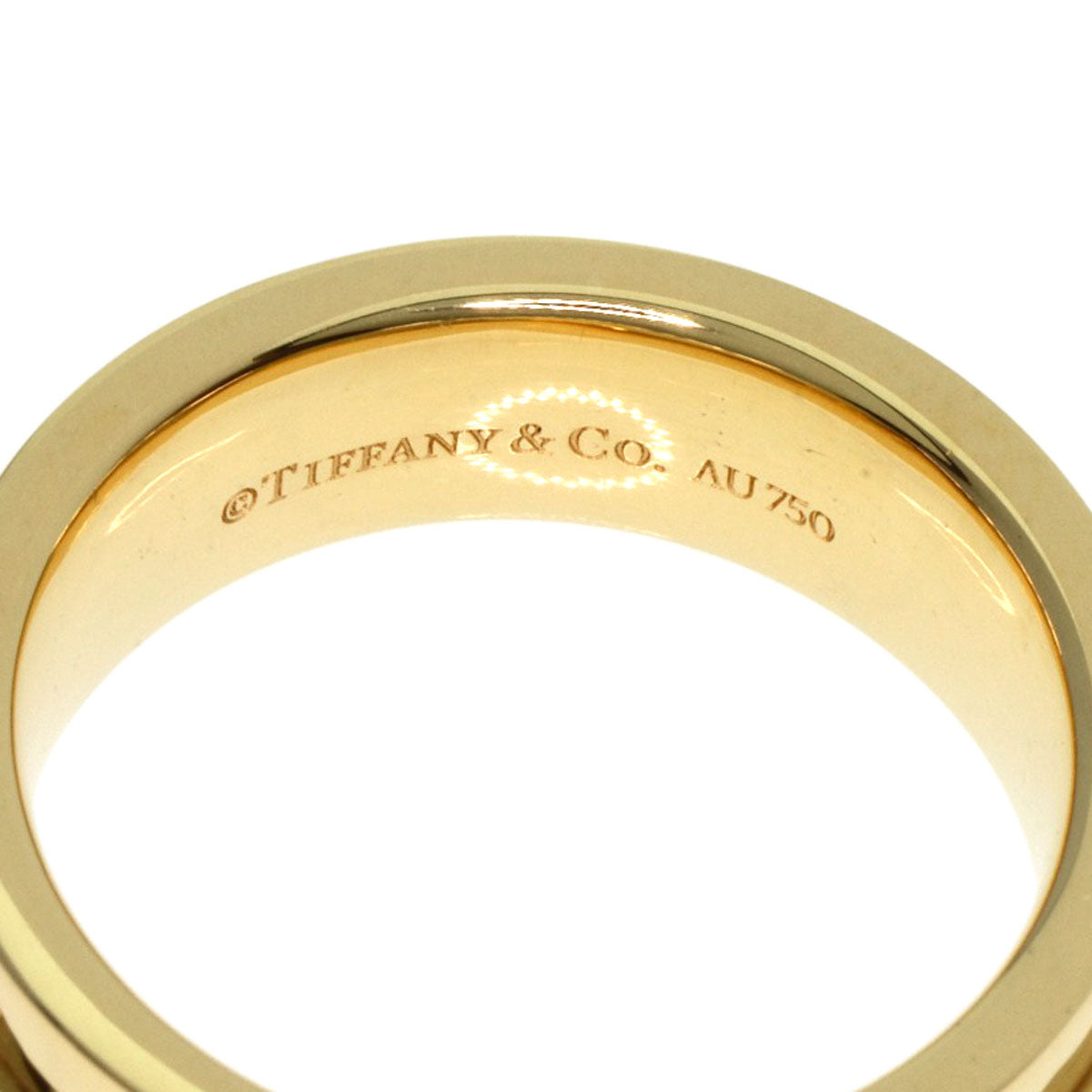 TIFFANY&Co.   Ring T TWO wide K18 Yellow Gold Ladies