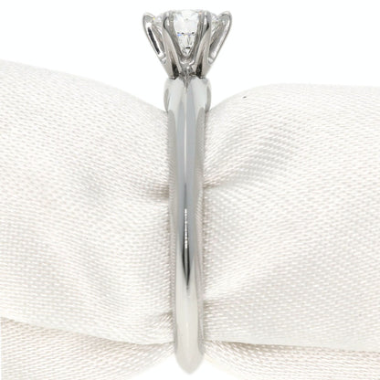 TIFFANY&Co.   Ring Solitaire Diamond Knife Edge Platinum PT950 Ladies