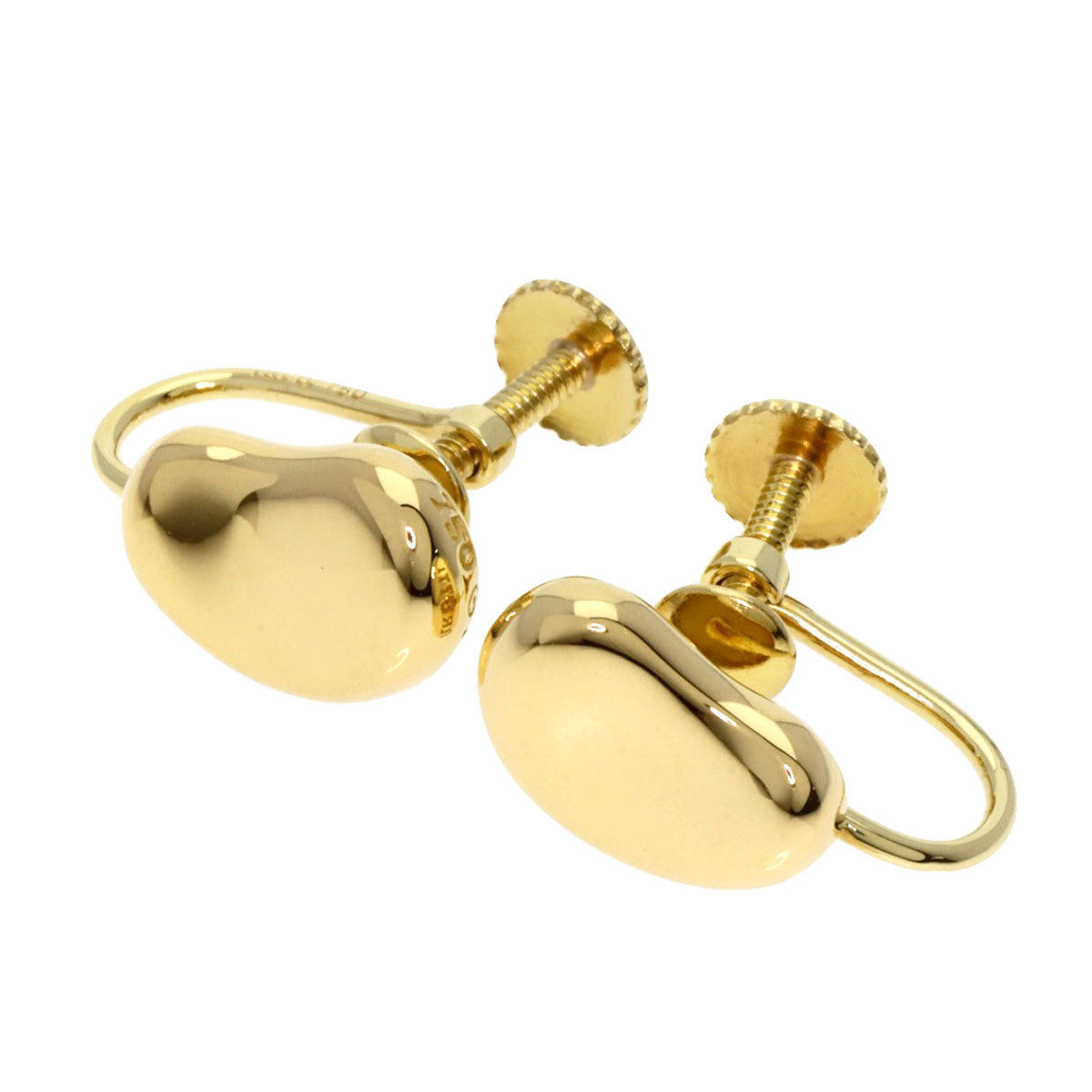 TIFFANY&Co.   Earring Bean K18 Yellow Gold Ladies