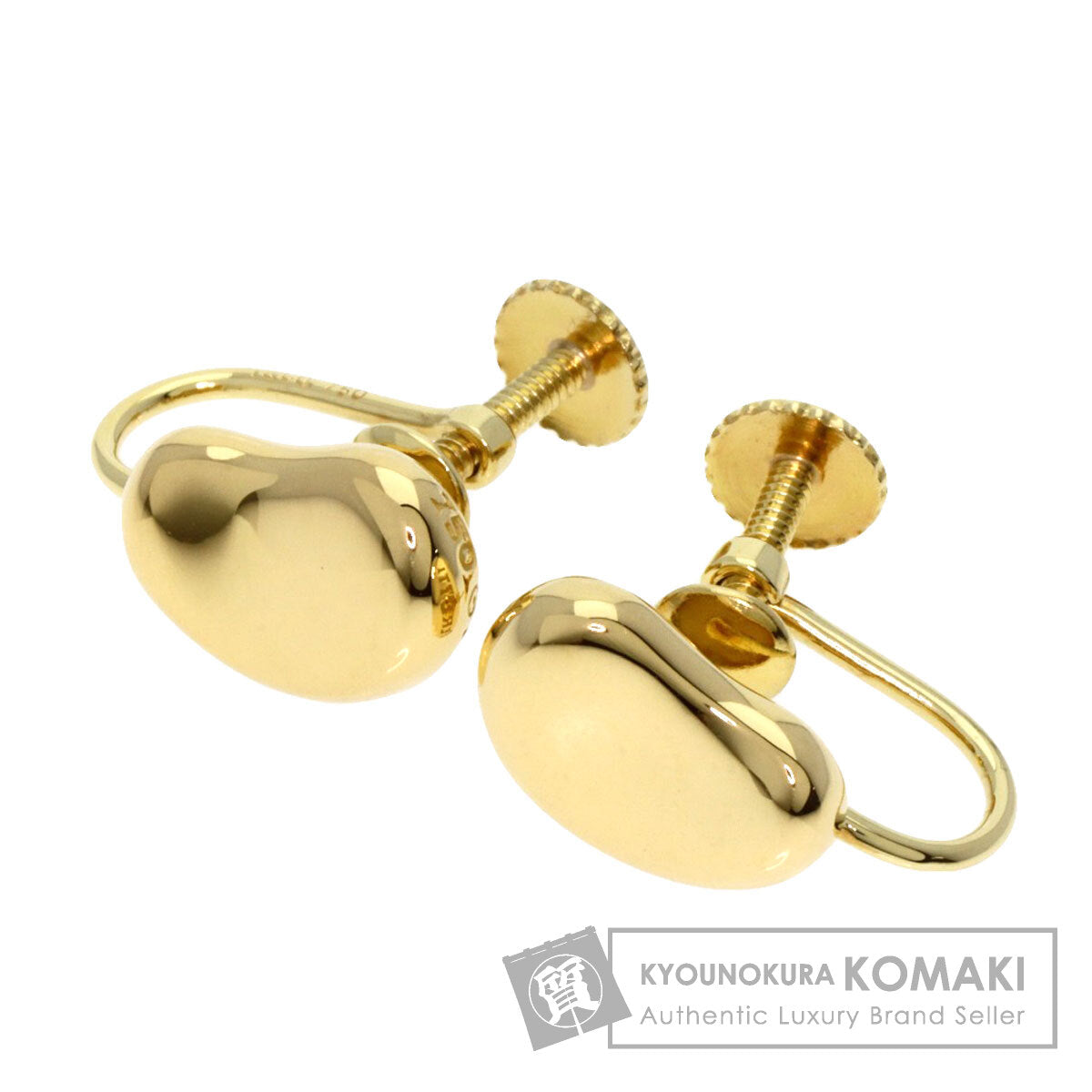 TIFFANY&Co.   Earring Bean K18 Yellow Gold Ladies
