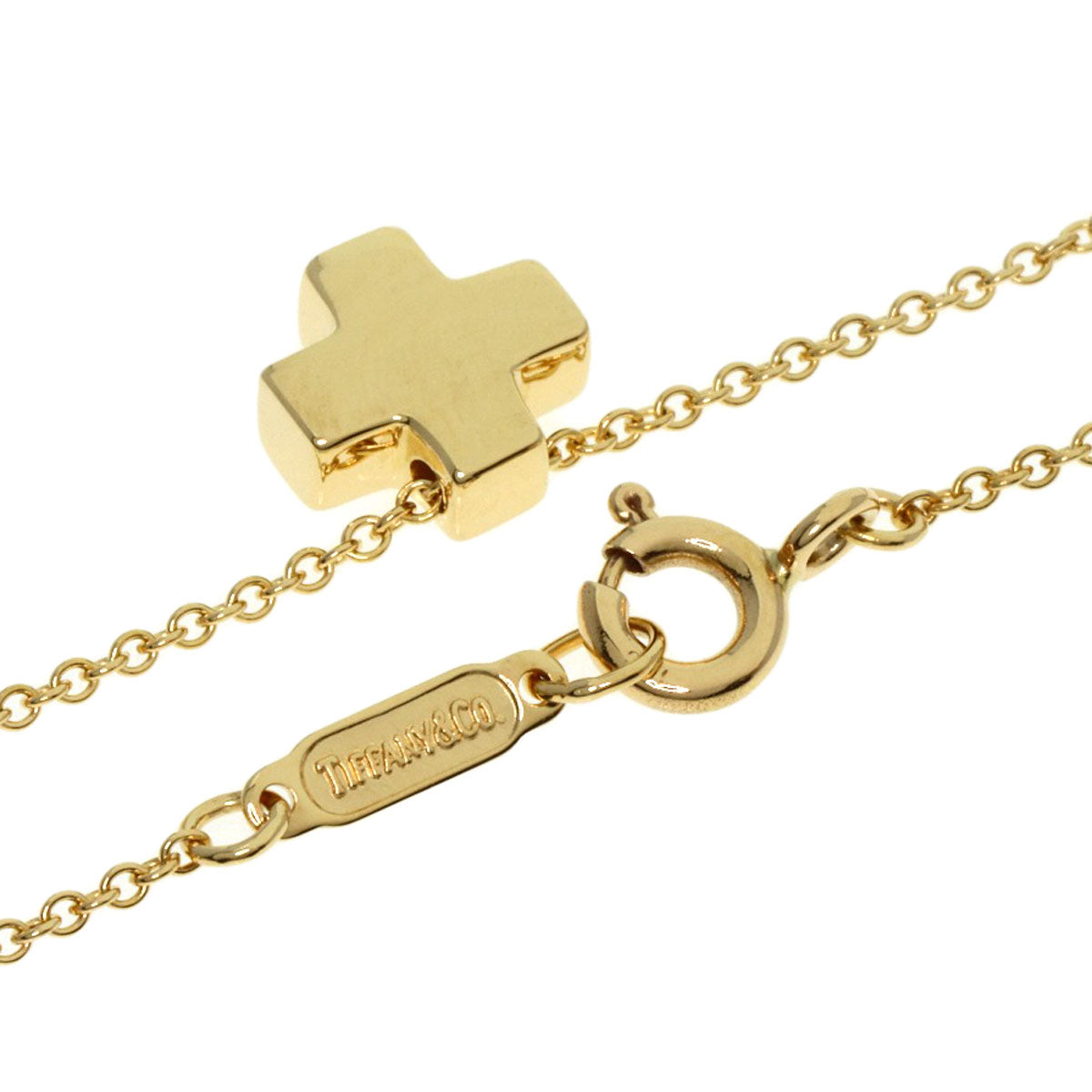 TIFFANY&Co.   Necklace Roman cross K18 Yellow Gold Ladies