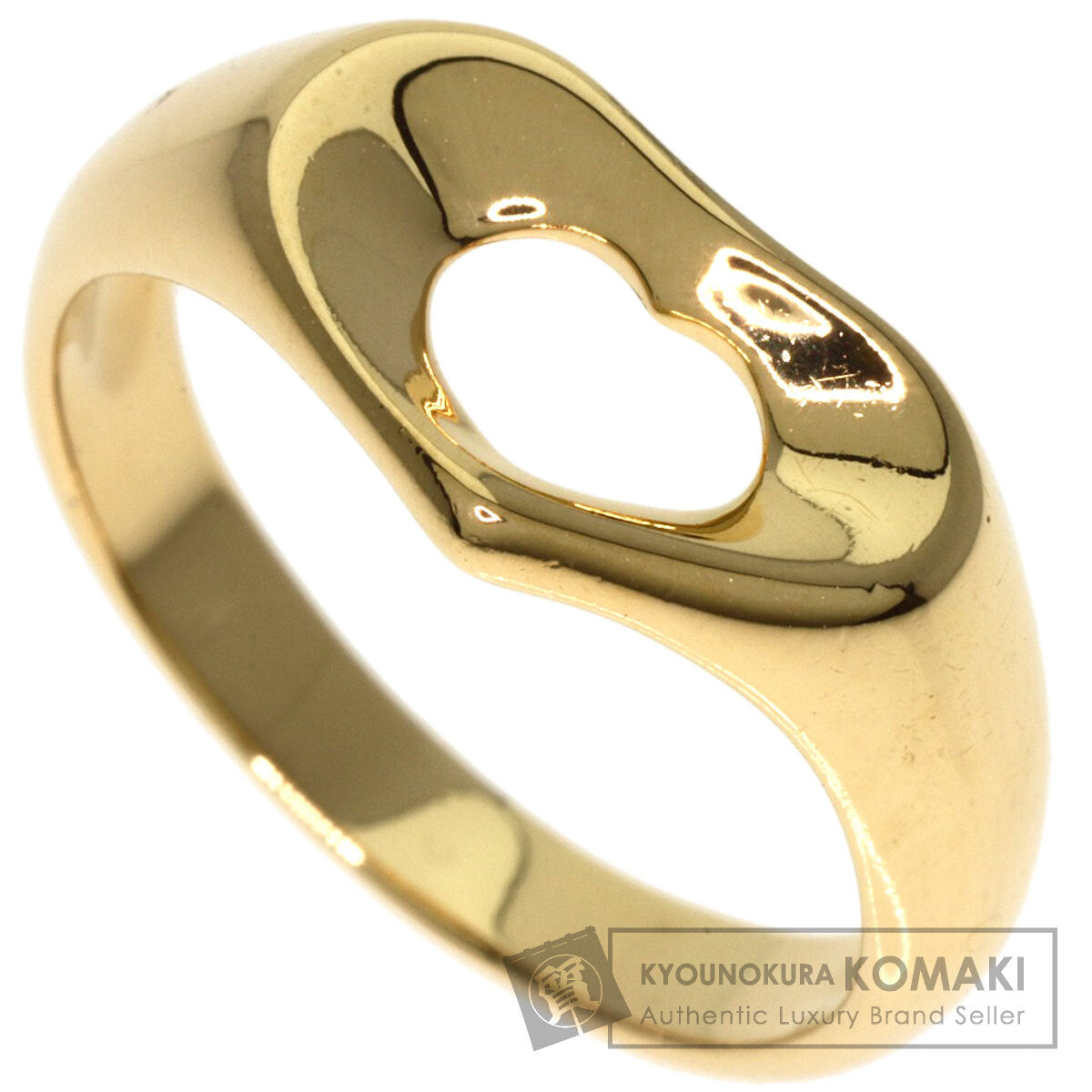 TIFFANY&Co.   Ring Open heart K18 Yellow Gold Ladies