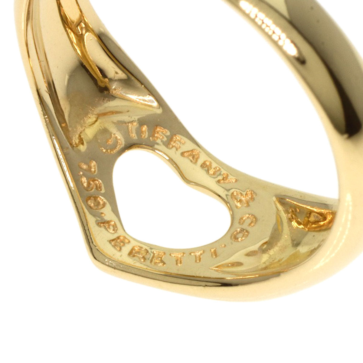 TIFFANY&Co.   Ring Open heart K18 Yellow Gold Ladies