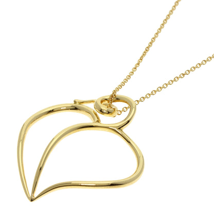 TIFFANY&Co.   Necklace apple heart leaf K18 Yellow Gold Ladies