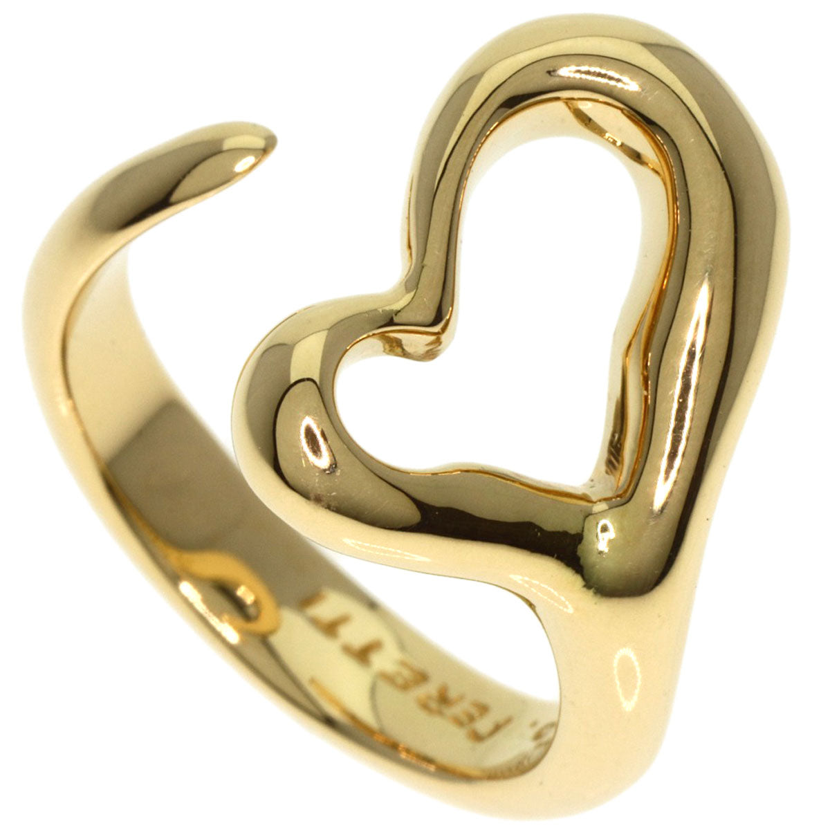 TIFFANY&Co.   Ring Open heart K18 Yellow Gold Ladies