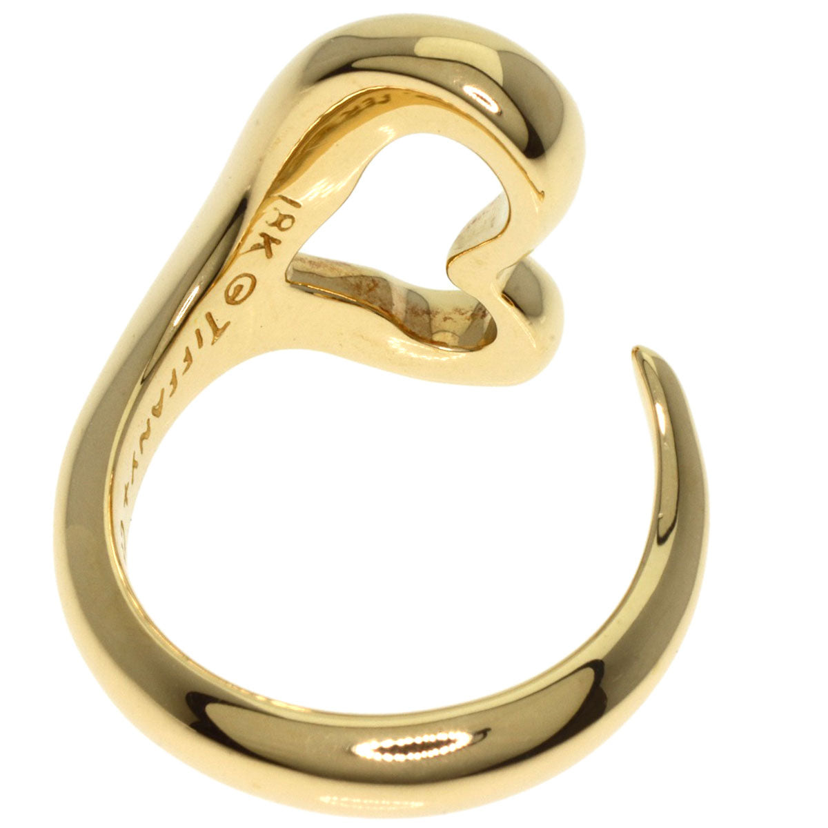 TIFFANY&Co.   Ring Open heart K18 Yellow Gold Ladies