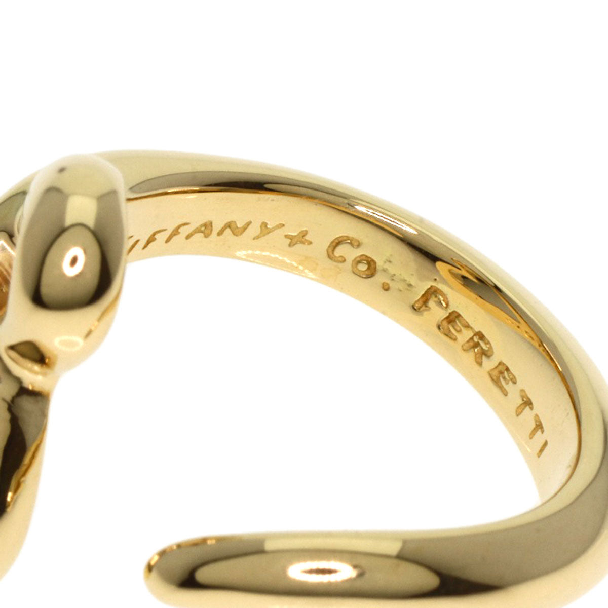 TIFFANY&Co.   Ring Open heart K18 Yellow Gold Ladies