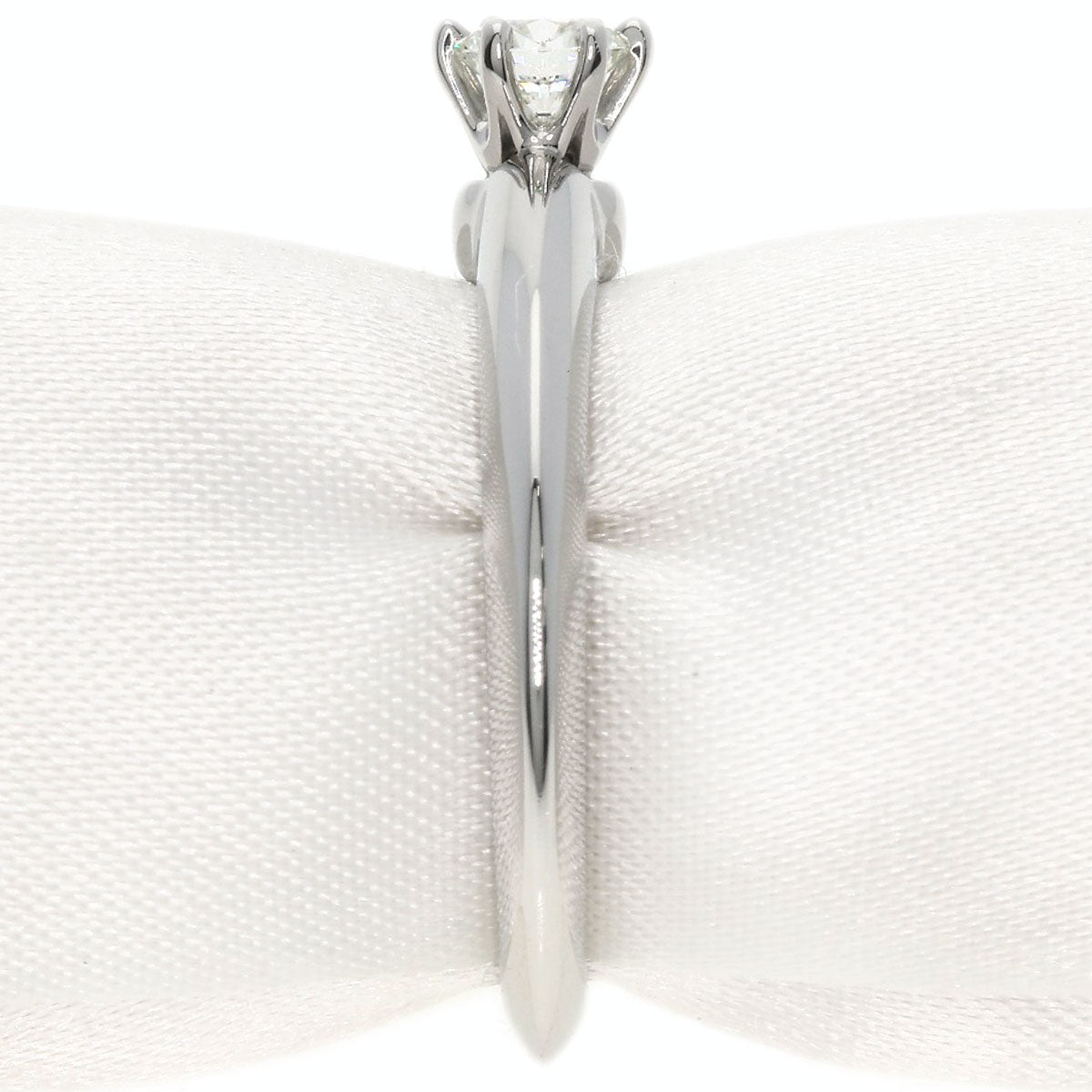 TIFFANY&Co.   Ring Solitaire Diamond Knife Edge Platinum PT950 Ladies