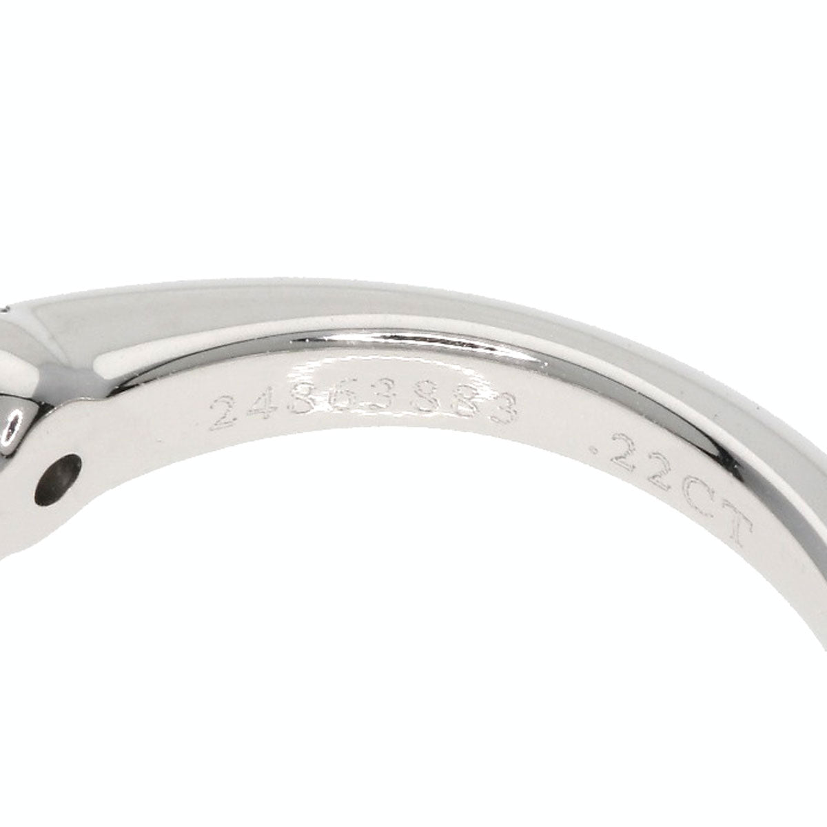 TIFFANY&Co.   Ring Solitaire Diamond Knife Edge Platinum PT950 Ladies