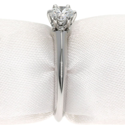 TIFFANY&Co.   Ring Solitaire Diamond Knife Edge Platinum PT950 Ladies