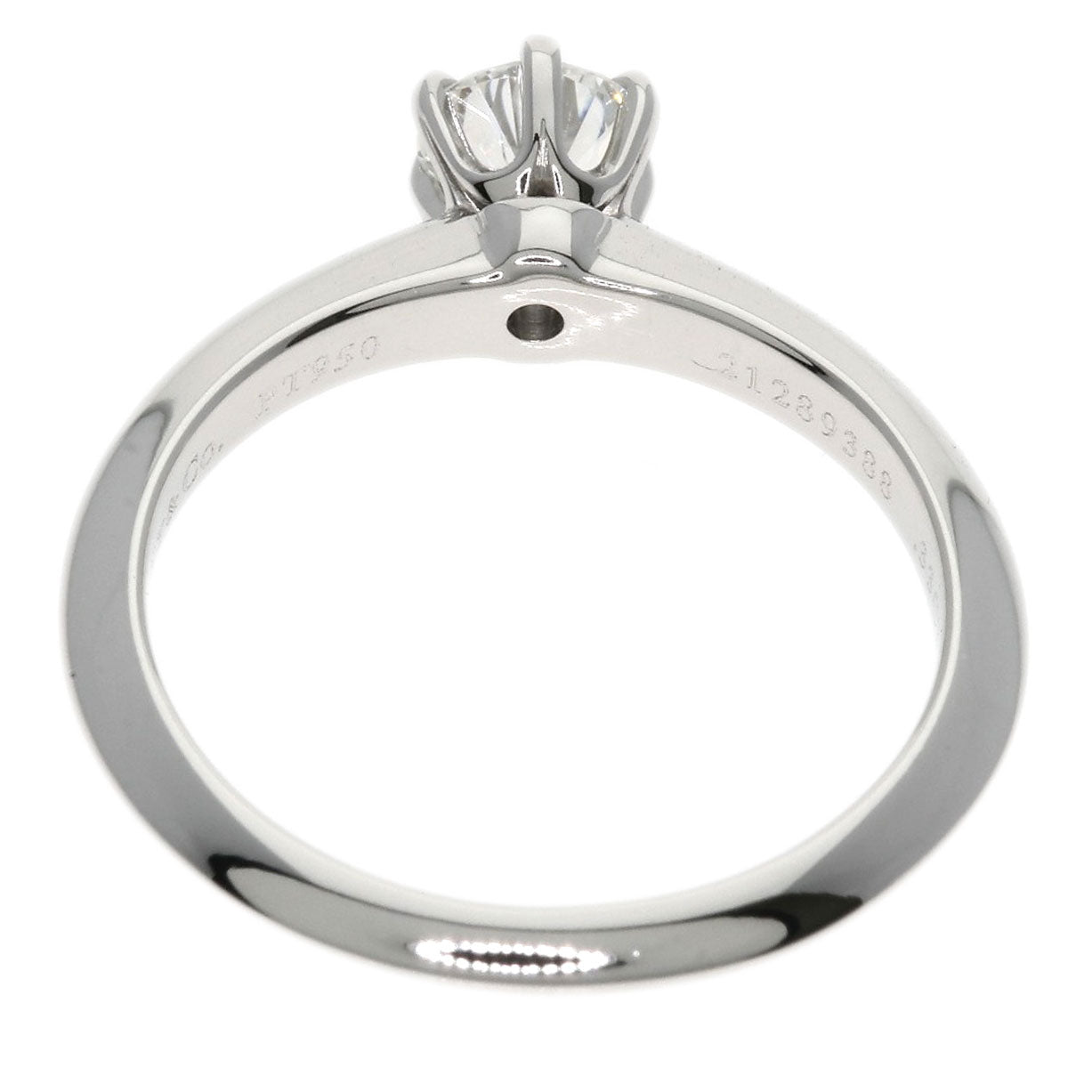 TIFFANY&Co.   Ring Solitaire Diamond Knife Edge Platinum PT950 Ladies