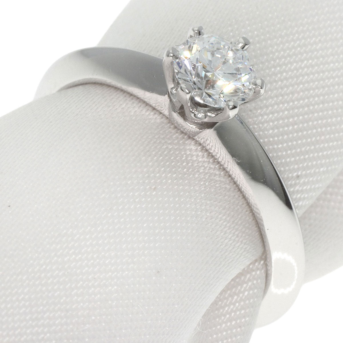 TIFFANY&Co.   Ring Solitaire Diamond Platinum PT950 Ladies