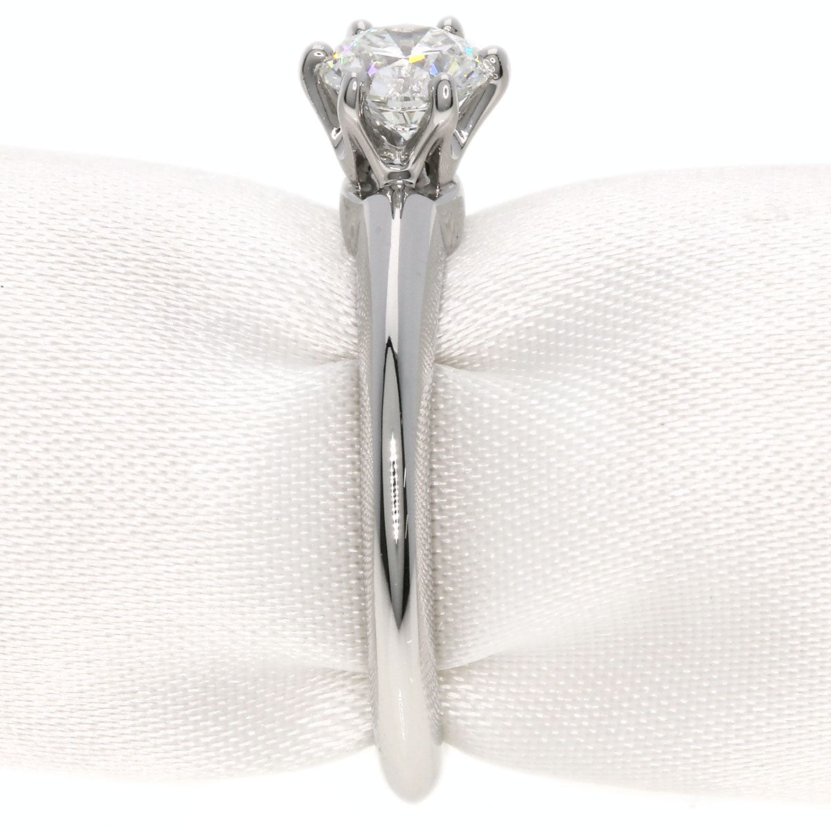 TIFFANY&Co.   Ring Solitaire Diamond Knife Edge Platinum PT950 Ladies