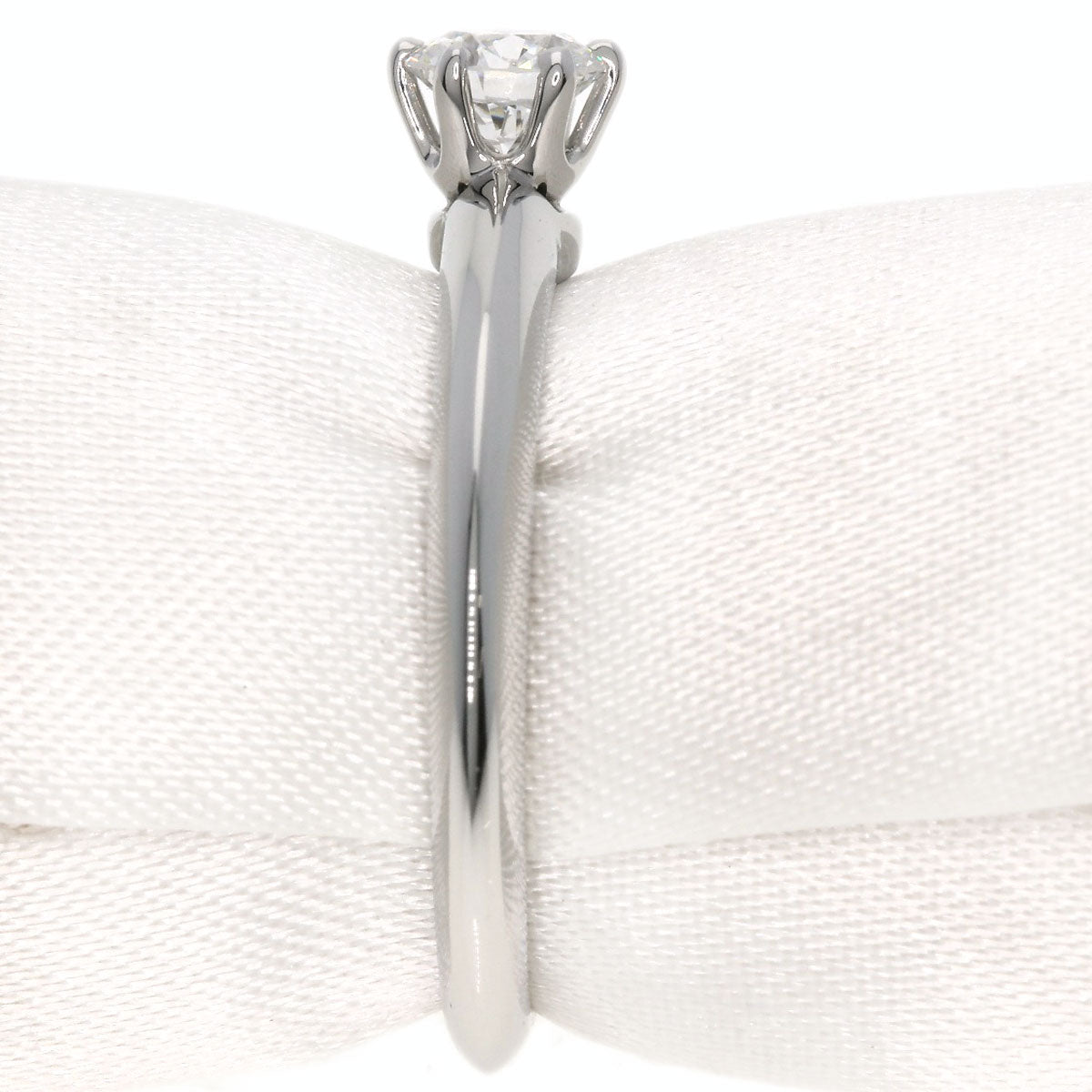 TIFFANY&Co.   Ring Solitaire Diamond Knife Edge Platinum PT950 Ladies