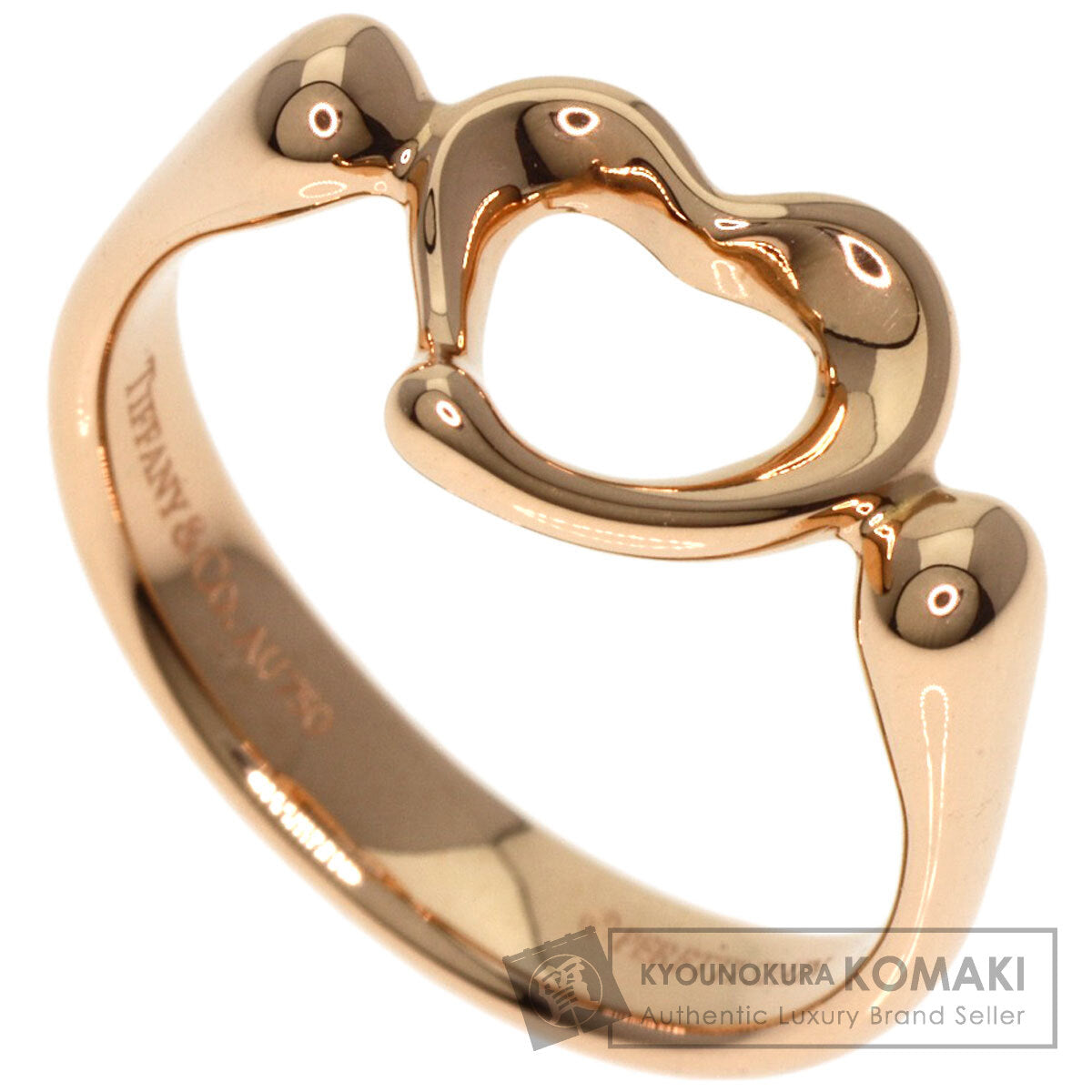 TIFFANY&Co.   Ring Open heart K18 Pink Gold Ladies