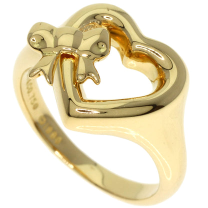 TIFFANY&Co.   Ring Heart with Bow K18 Yellow Gold Ladies