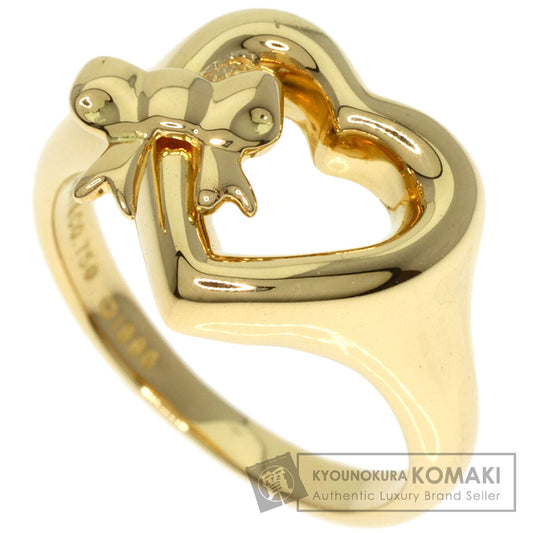 TIFFANY&Co.   Ring Heart with Bow K18 Yellow Gold Ladies