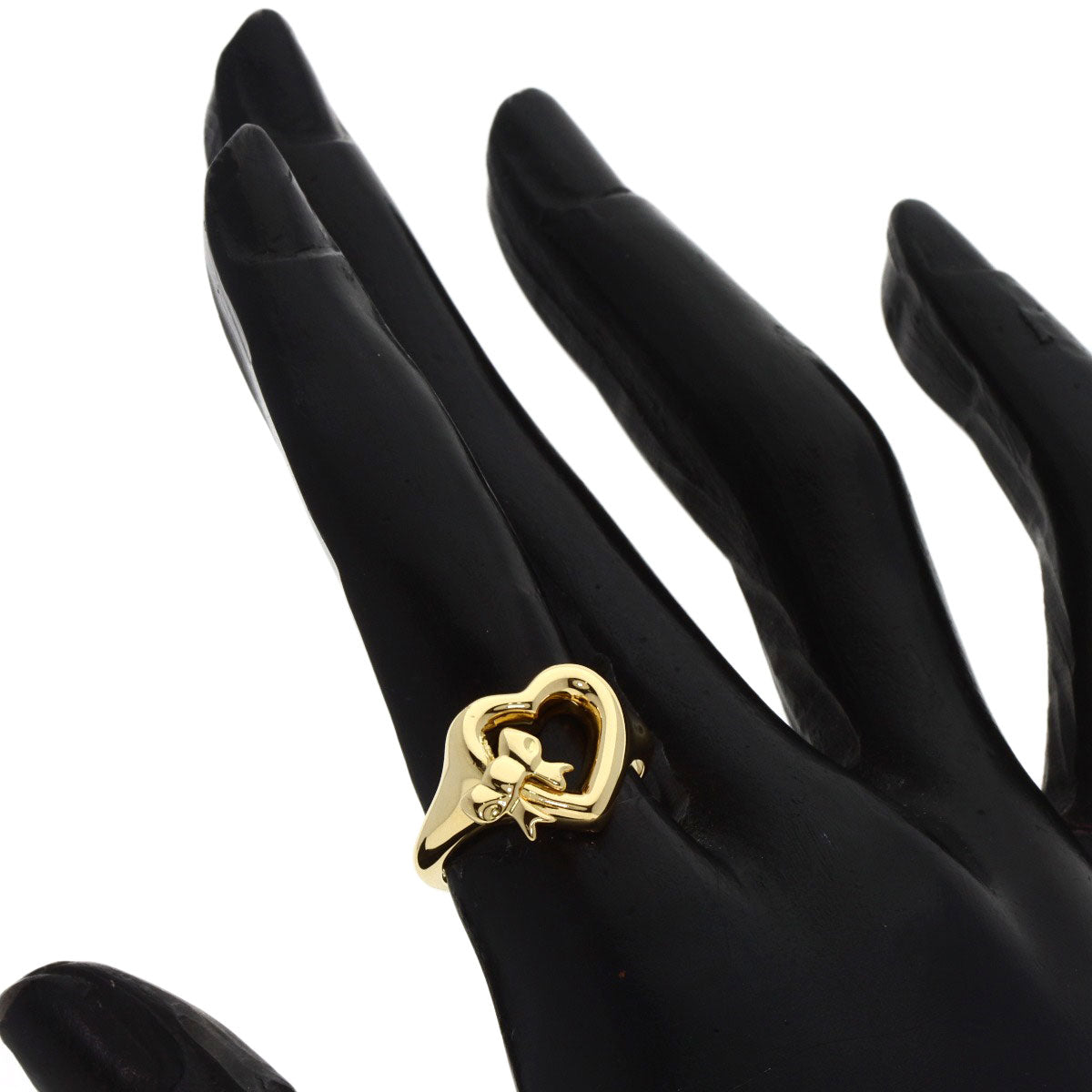 TIFFANY&Co.   Ring Heart with Bow K18 Yellow Gold Ladies