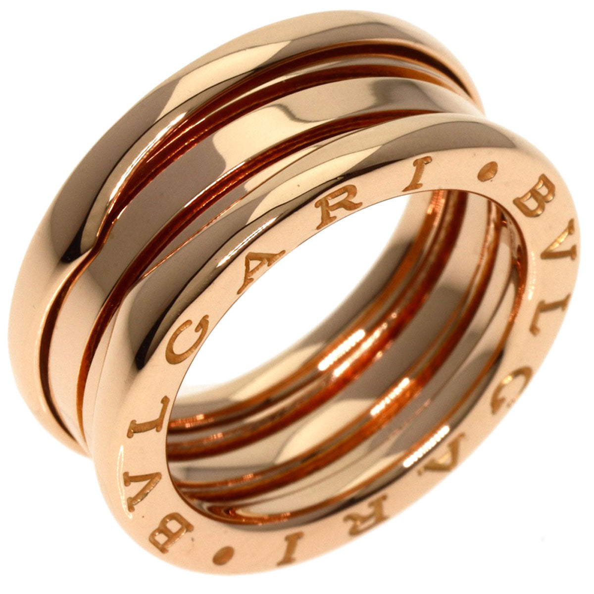 BVLGARI   Ring B.zero1 3 band S #51 K18 Pink Gold Ladies