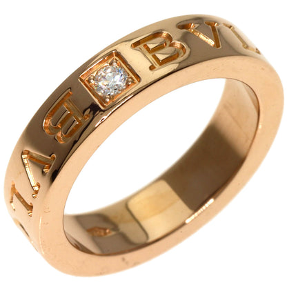 BVLGARI   Ring BVLGARI BVLGARI Double Logo 1P Diamond K18 Pink Gold Ladies