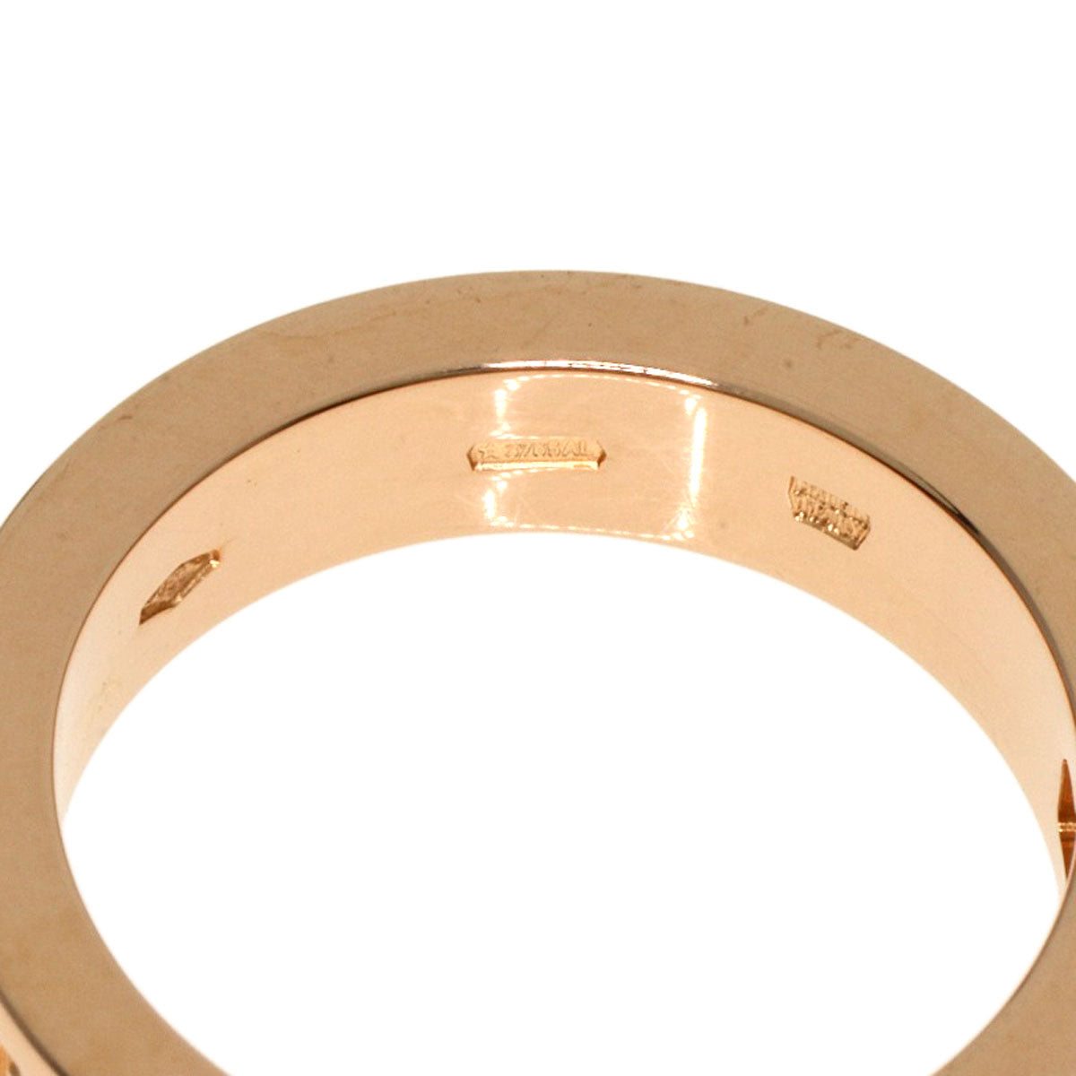 BVLGARI   Ring BVLGARI BVLGARI Double Logo 1P Diamond K18 Pink Gold Ladies