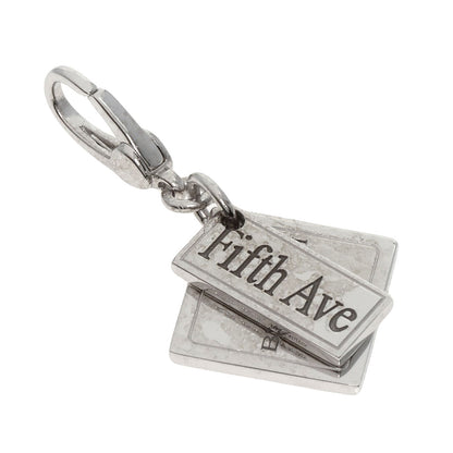 BVLGARI Square Logo Ginza 6-chome Japan Exclusive Pendant top K18 White Gold Ladies [Used]