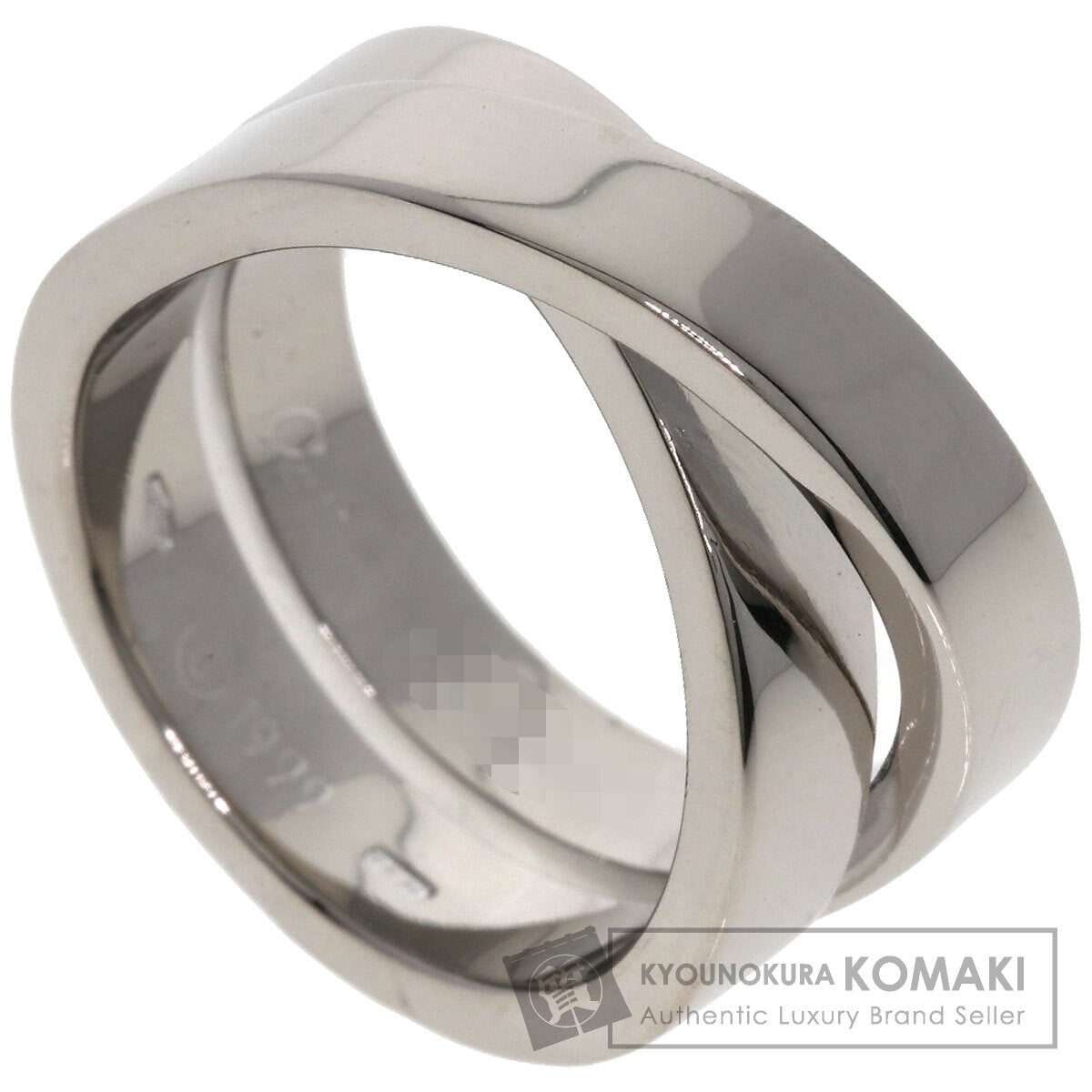 CARTIER   Paris Ring #52 Ring  K18 White Gold Ladies [Used]