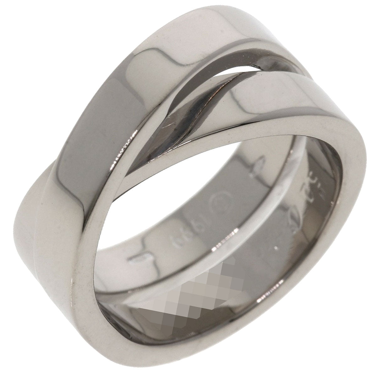 CARTIER   Paris Ring #52 Ring  K18 White Gold Ladies [Used]