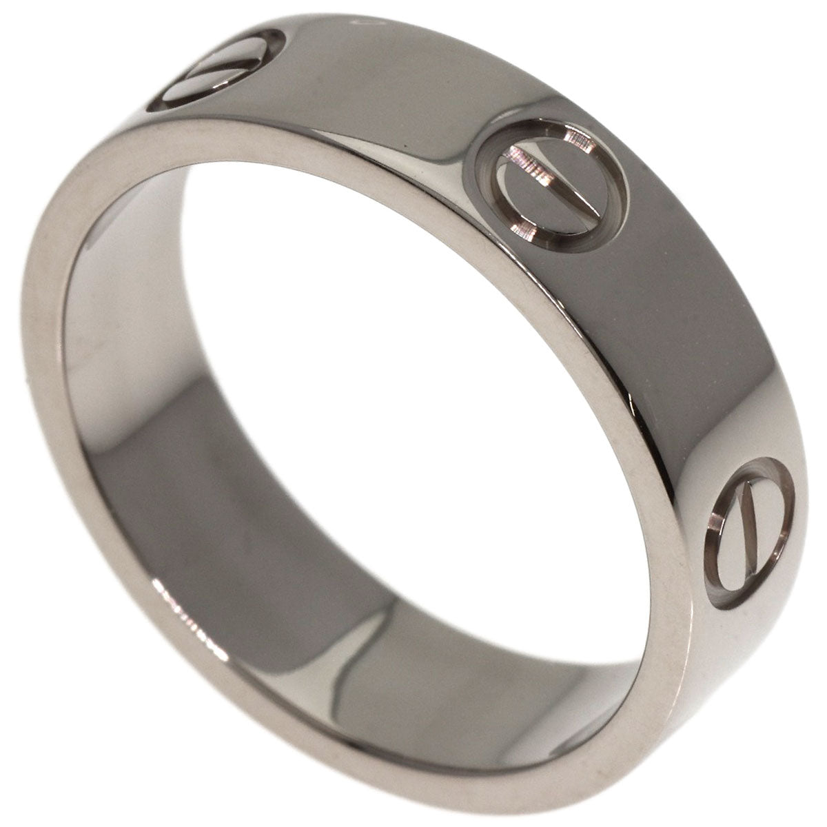 CARTIER love ring #56 Ring K18 White Gold Ladies [Used]
