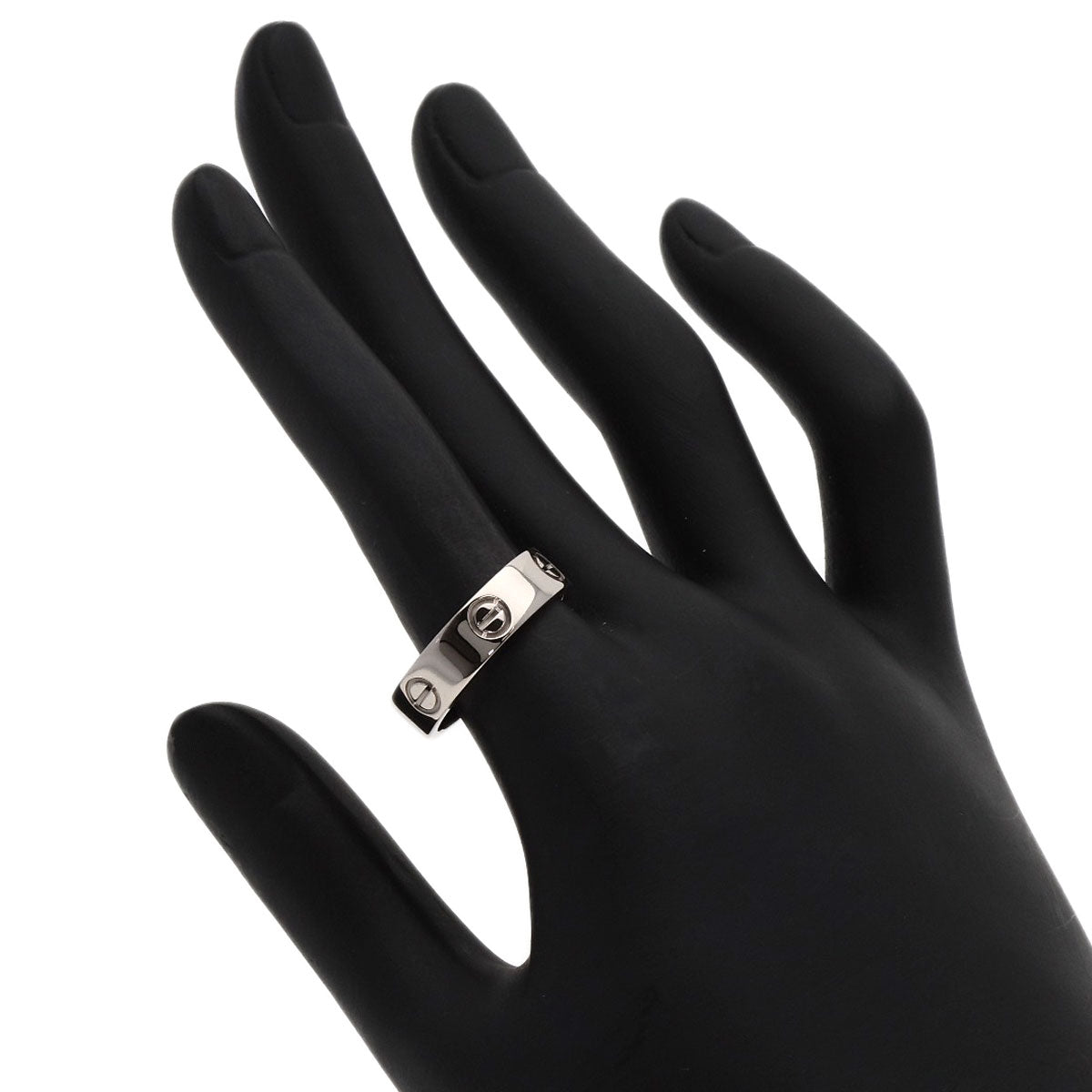 CARTIER love ring #56 Ring K18 White Gold Ladies [Used]