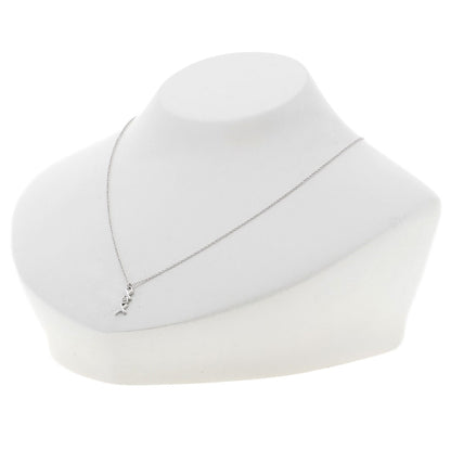 TIFFANY&Co. Paloma Picasso Love & Kiss 1P Diamond Necklace K18 White Gold Ladies [Used]