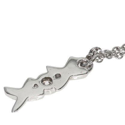 TIFFANY&Co. Paloma Picasso Love & Kiss 1P Diamond Necklace K18 White Gold Ladies [Used]