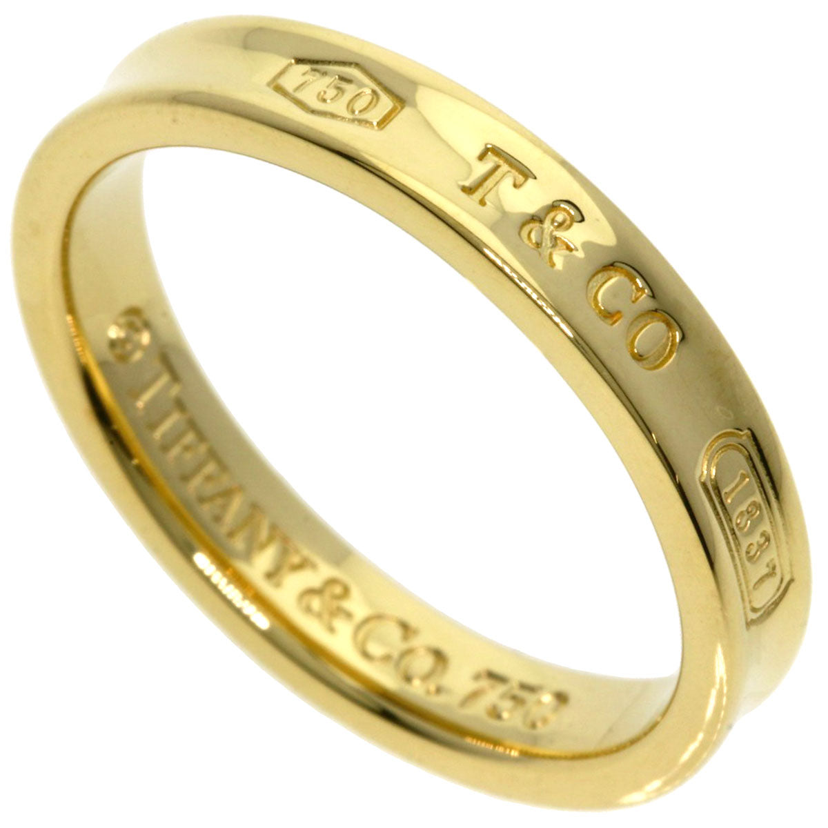 TIFFANY&Co.   Ring 1837 Narrow K18 Yellow Gold Ladies