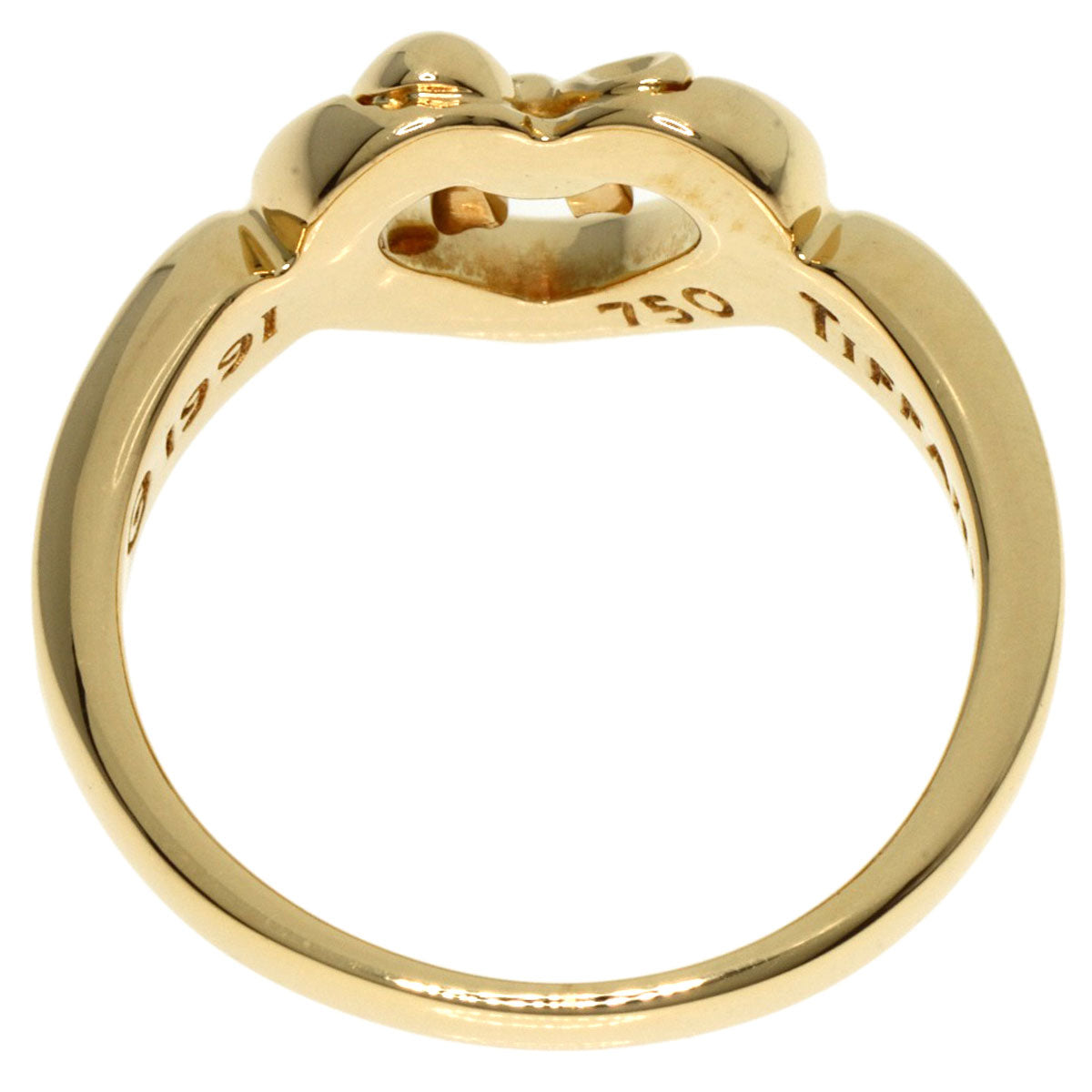 TIFFANY&Co.   Ring Ribbon heart K18 Yellow Gold Ladies