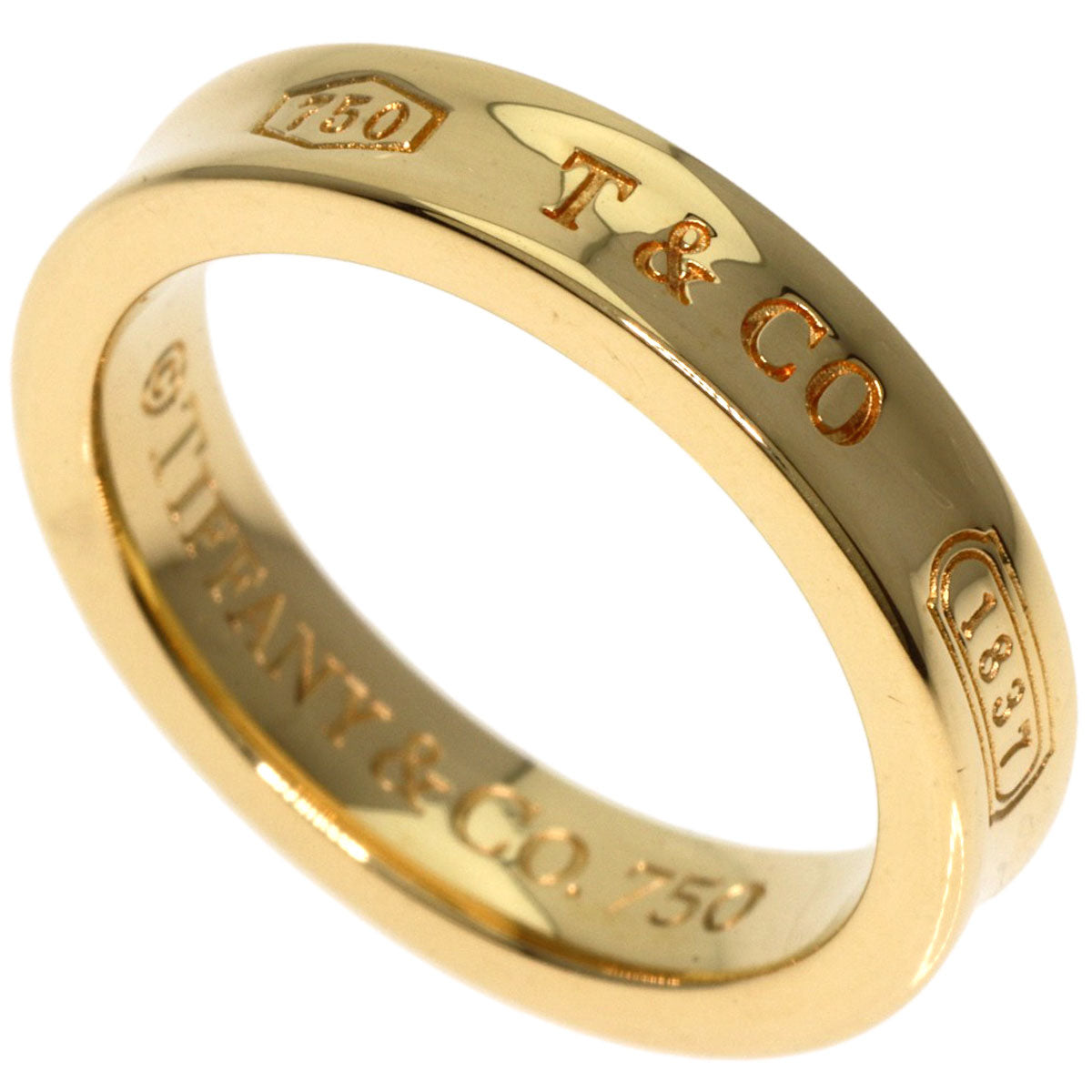 TIFFANY&Co.   Ring 1837 Narrow K18 Yellow Gold Ladies