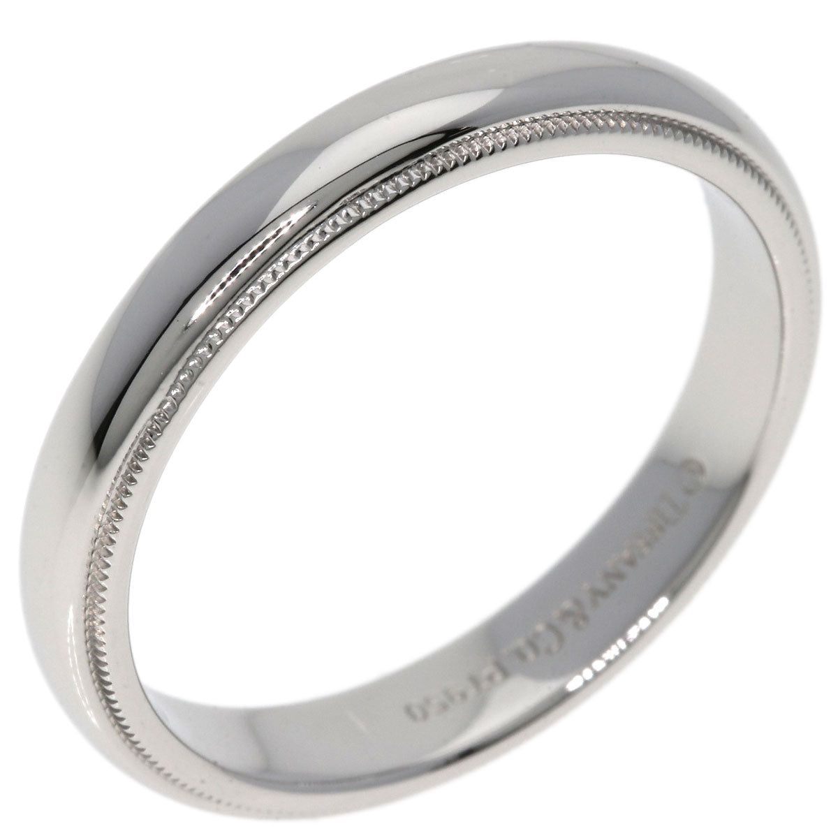 TIFFANY&Co.   Ring Milgrain Platinum PT950 unisex