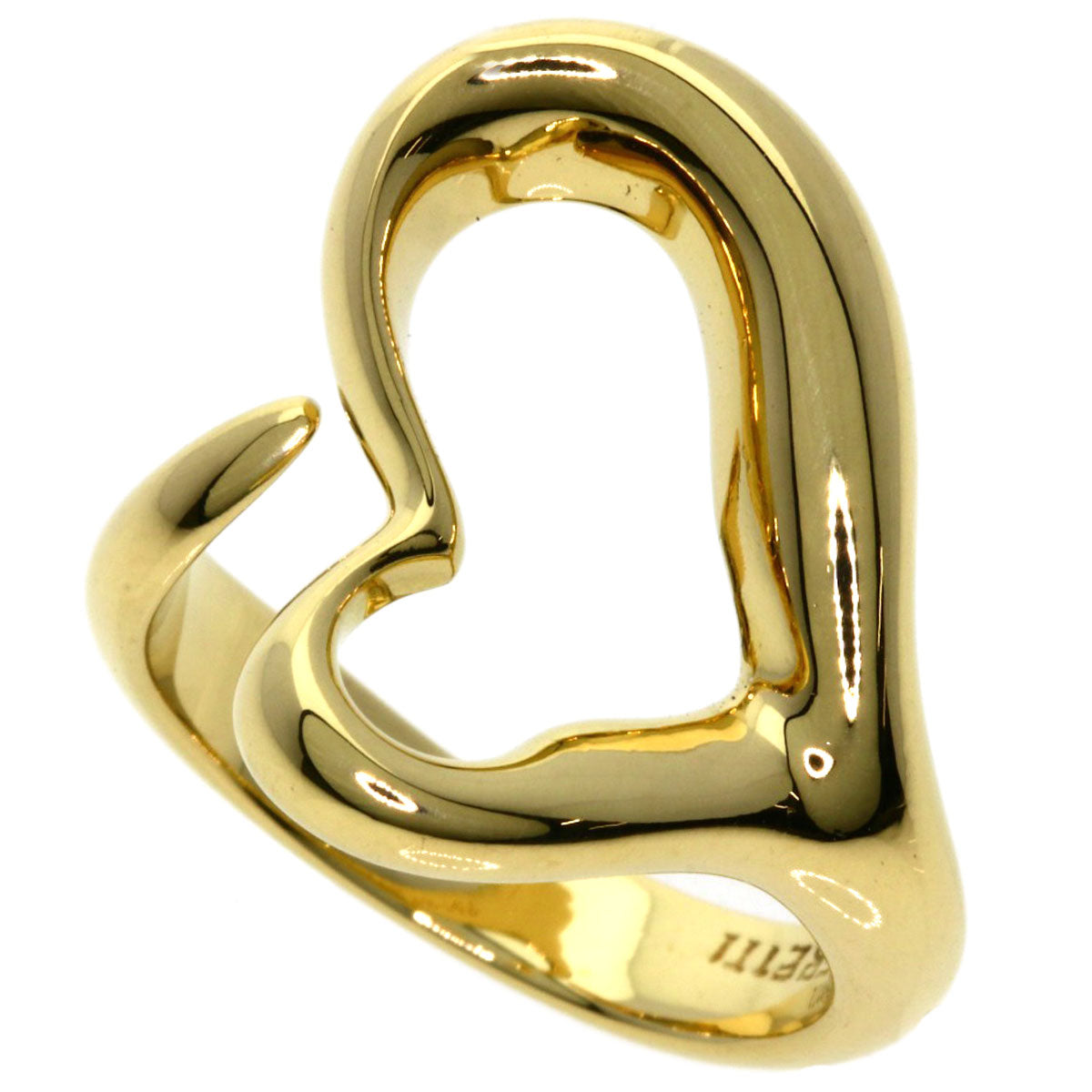 TIFFANY&Co.   Ring Open heart K18 Yellow Gold Ladies