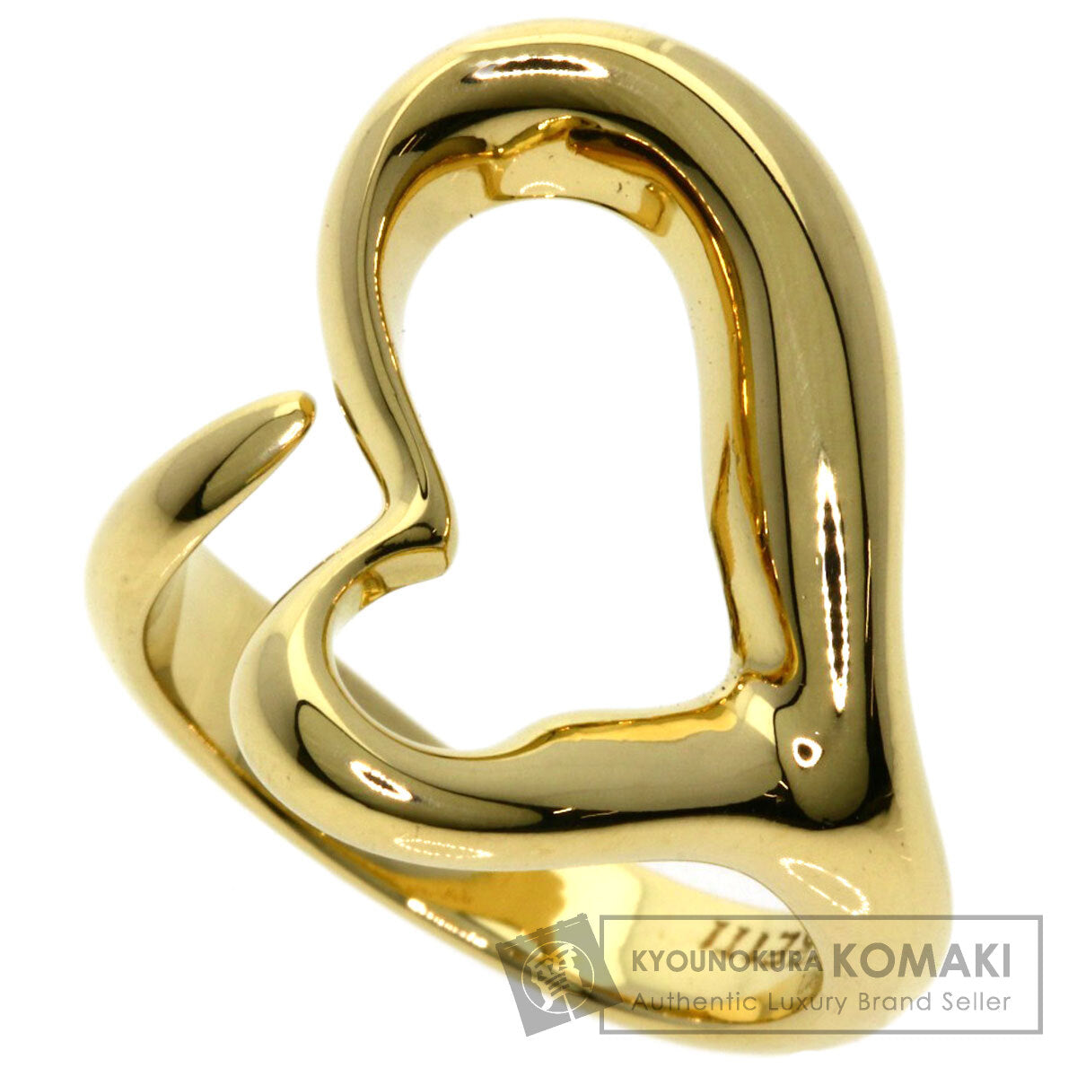 TIFFANY&Co.   Ring Open heart K18 Yellow Gold Ladies