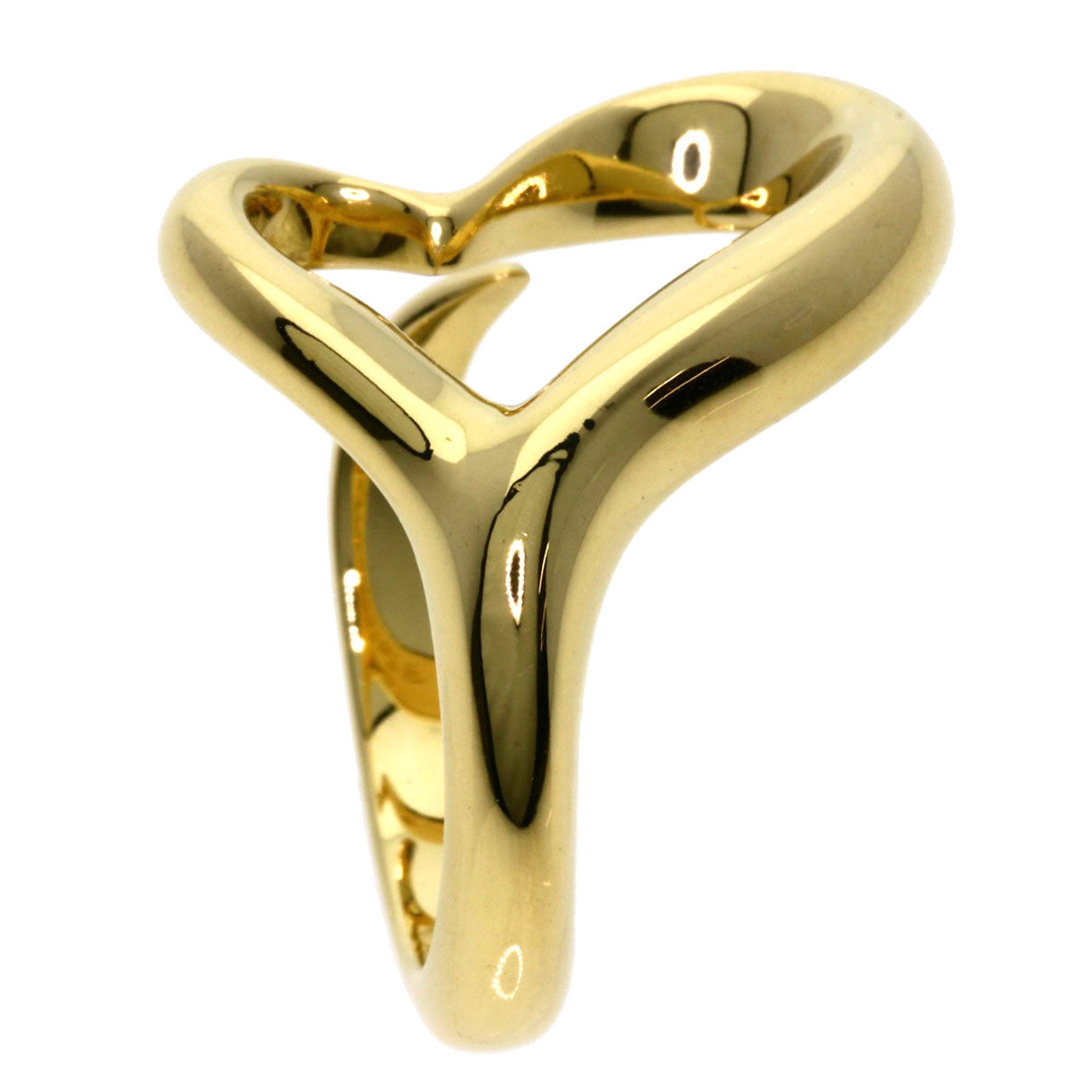 TIFFANY&Co.   Ring Open heart K18 Yellow Gold Ladies