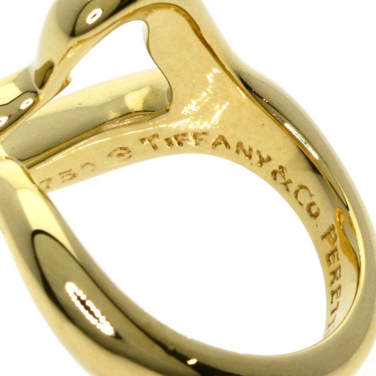 TIFFANY&Co.   Ring Open heart K18 Yellow Gold Ladies