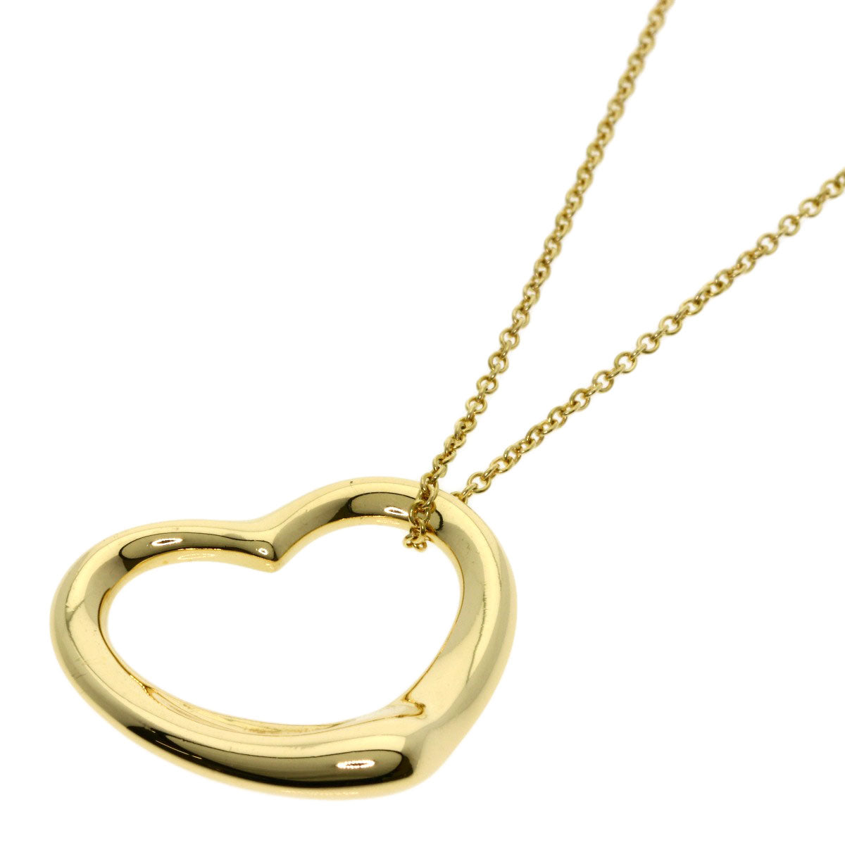 TIFFANY&Co.   Necklace Open heart K18 Yellow Gold Ladies