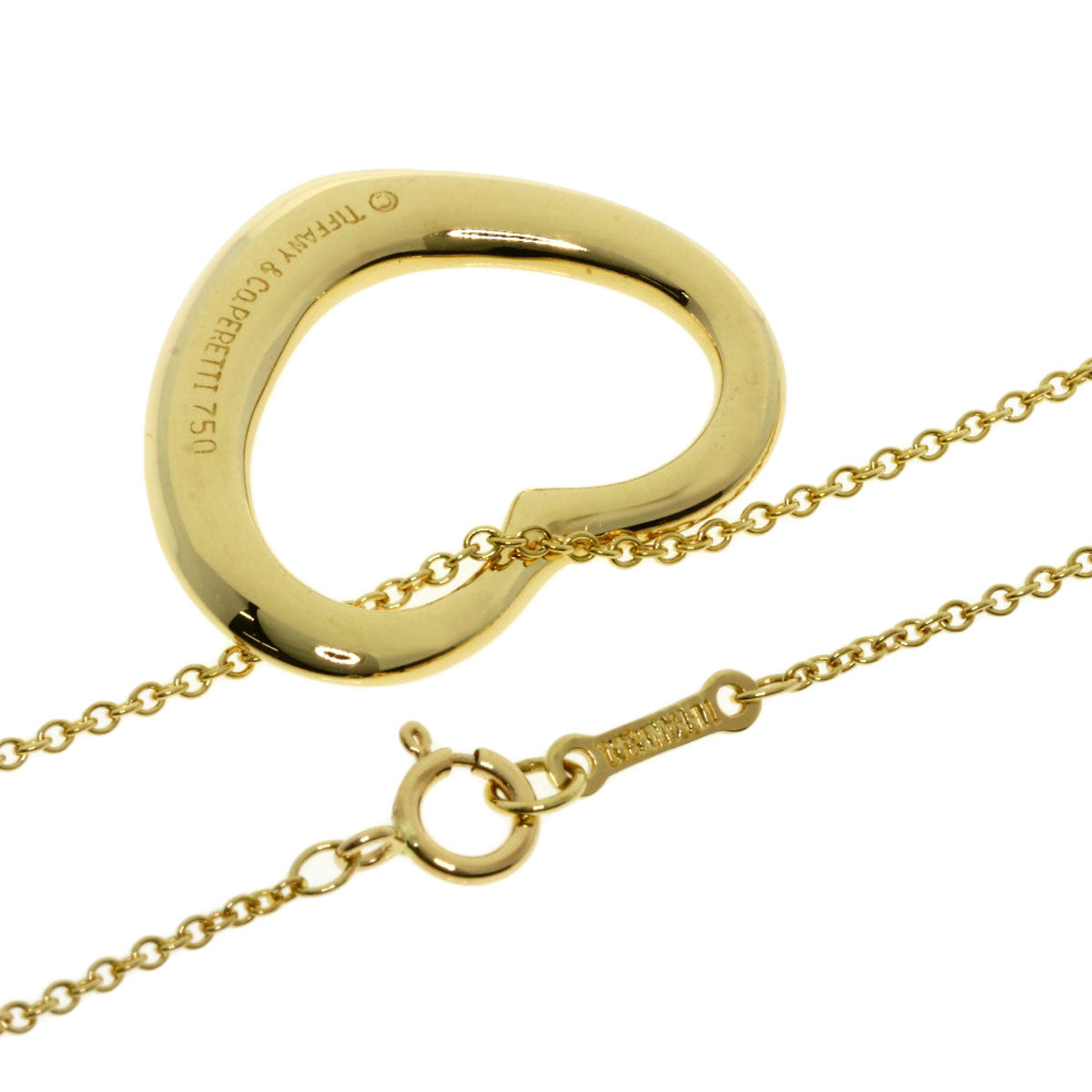 TIFFANY&Co.   Necklace Open heart K18 Yellow Gold Ladies