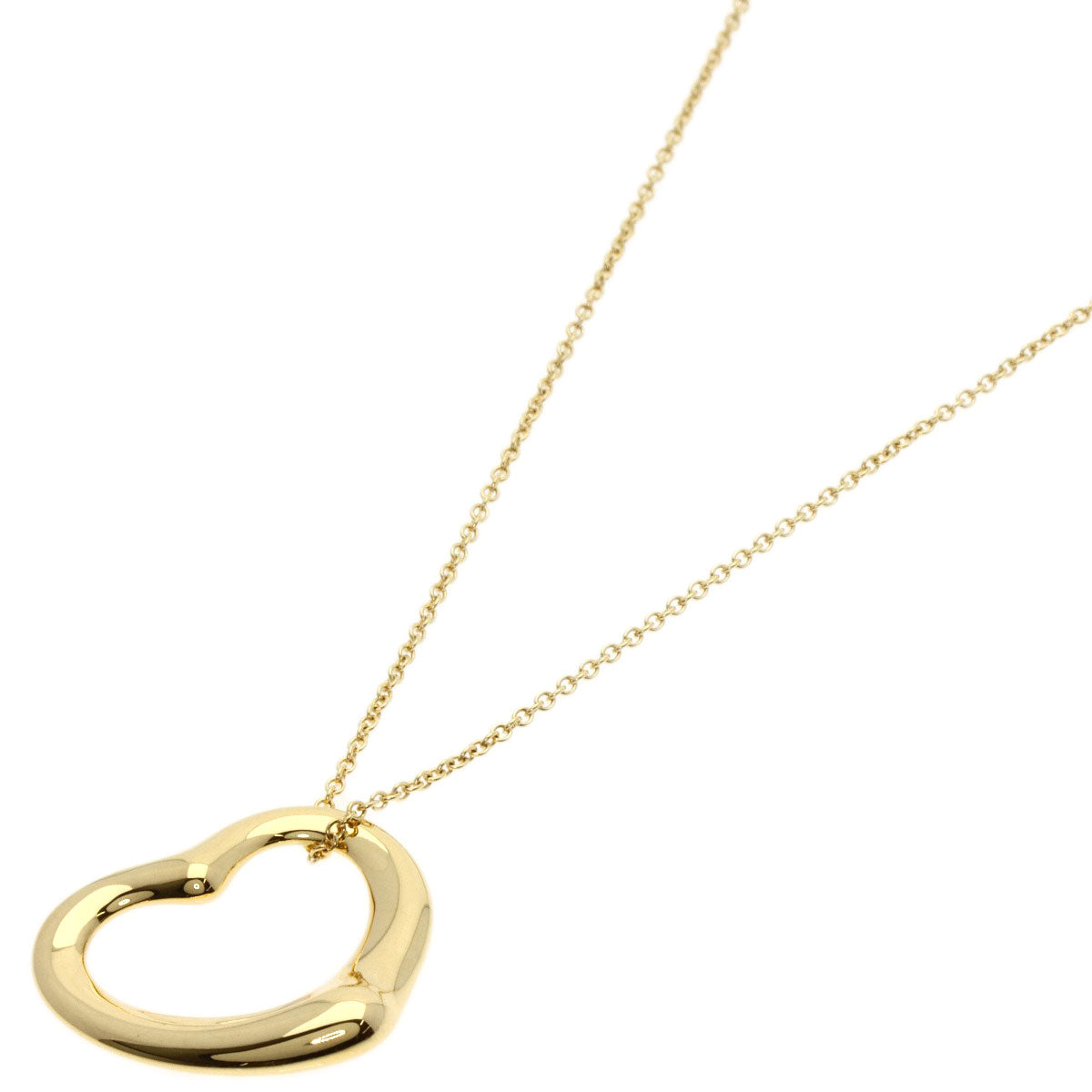 TIFFANY&Co.   Necklace Open heart K18 Yellow Gold Ladies