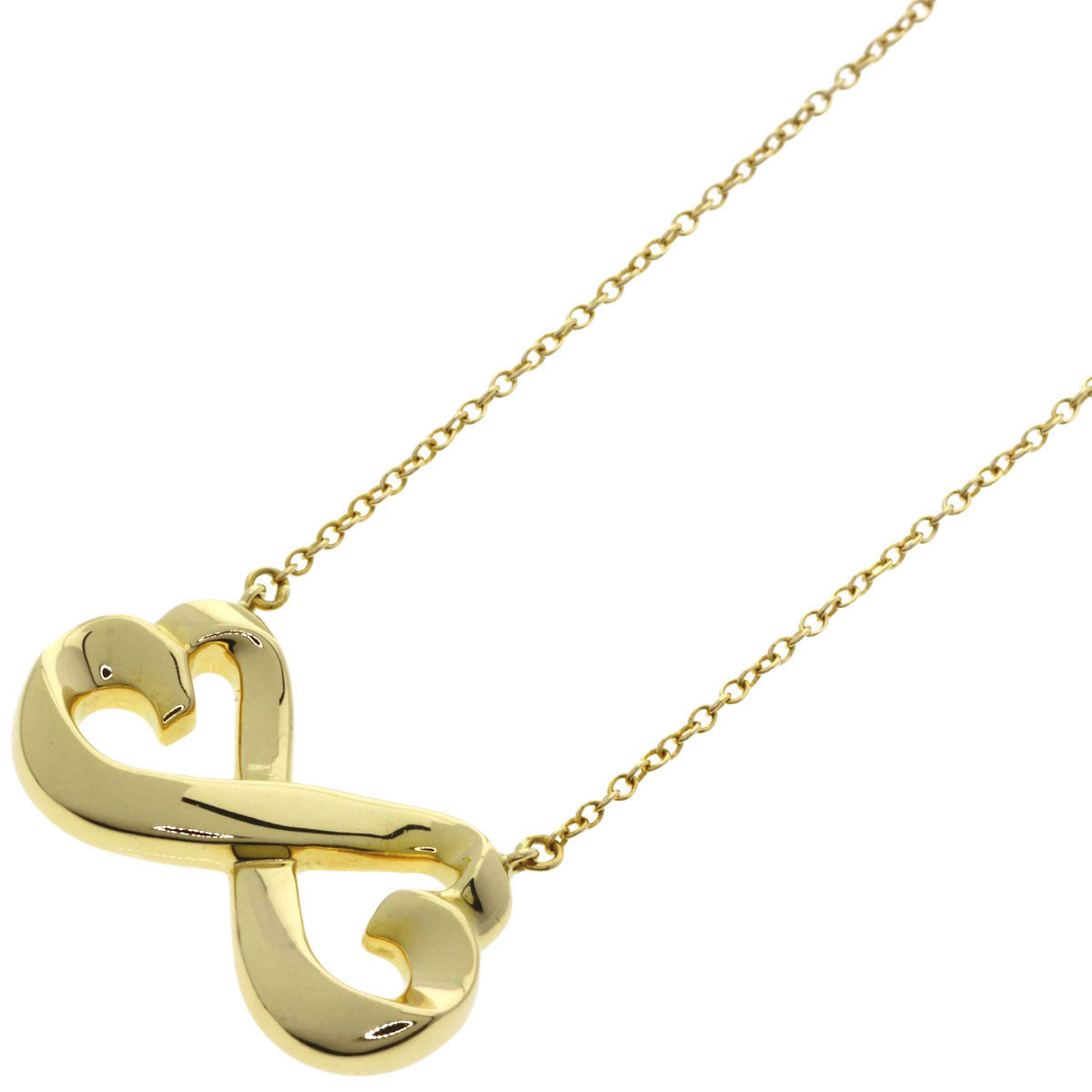 TIFFANY&Co.   Necklace Double rubbing heart K18 Yellow Gold Ladies