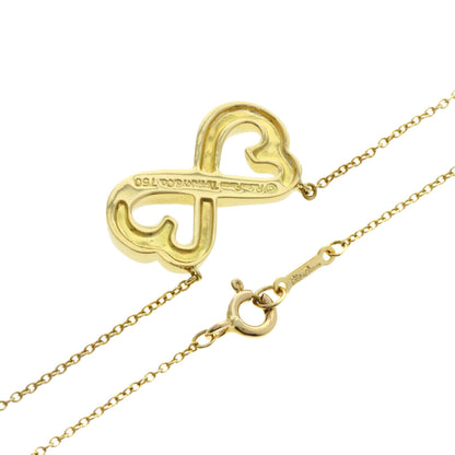TIFFANY&Co.   Necklace Double rubbing heart K18 Yellow Gold Ladies