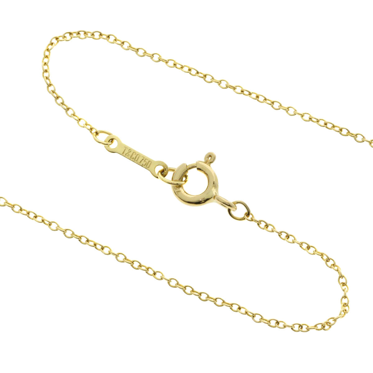 TIFFANY&Co.   Necklace Double rubbing heart K18 Yellow Gold Ladies