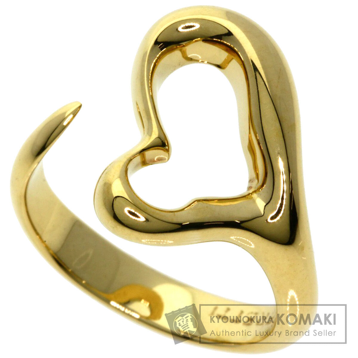 TIFFANY&Co.   Ring Open heart K18 Yellow Gold Ladies