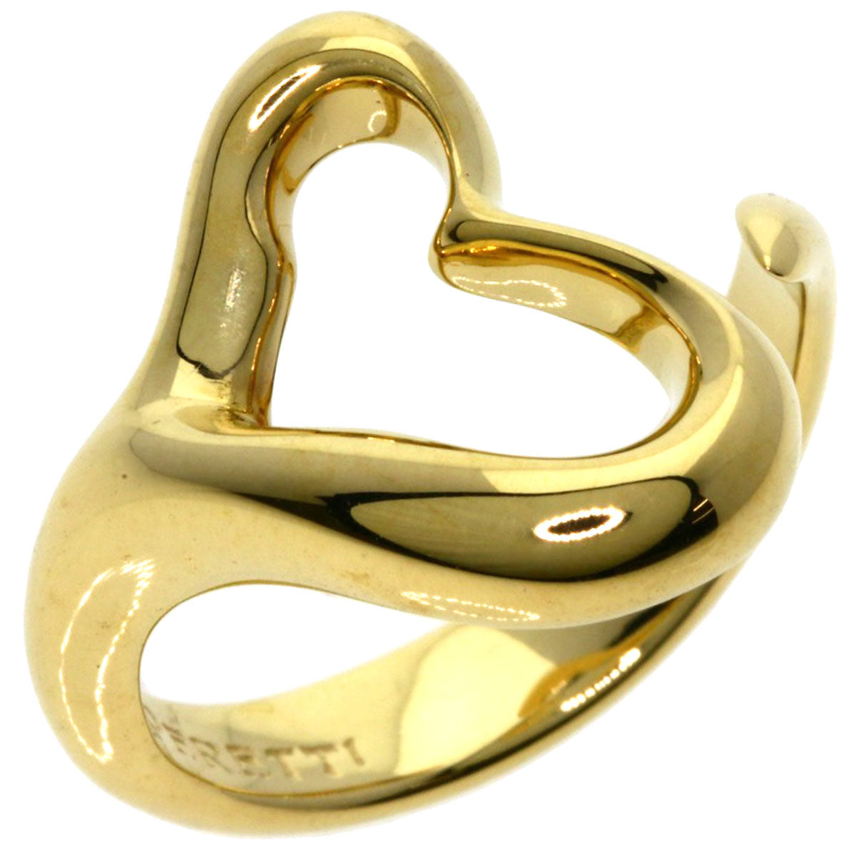 TIFFANY&Co.   Ring Open heart K18 Yellow Gold Ladies