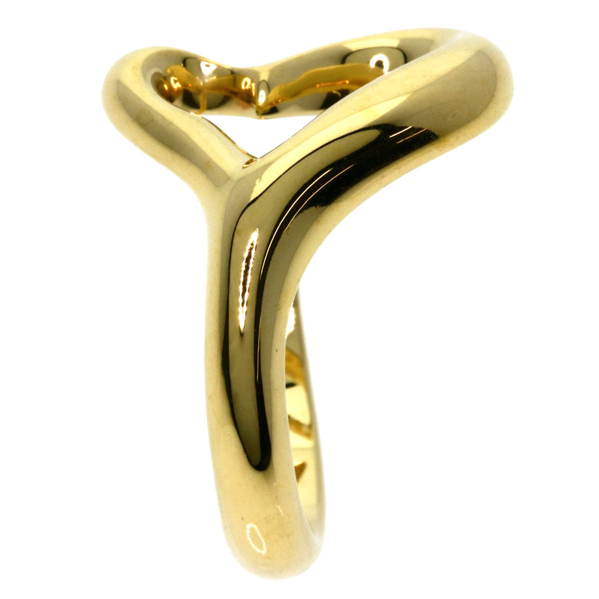 TIFFANY&Co.   Ring Open heart K18 Yellow Gold Ladies