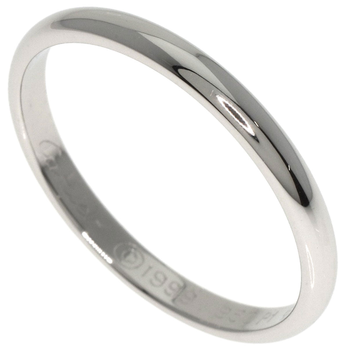 CARTIER   Ring Classic Wedding Band #61 Platinum PT950 unisex